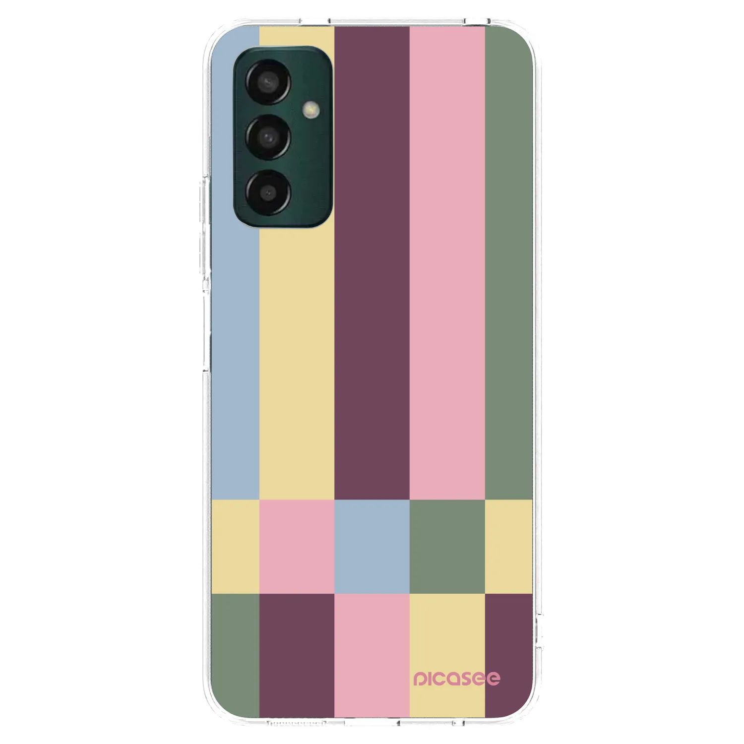 Picasee silikónový prehľadný obal pre Samsung Galaxy M13 M135F - Lobby tiles