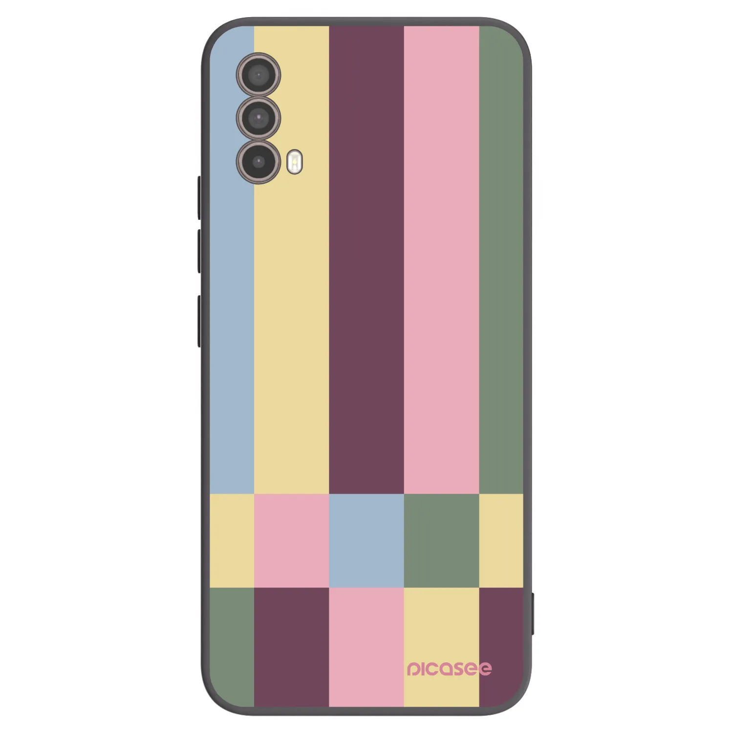 Picasee silikónový čierny obal pre Motorola Moto E40 - Lobby tiles