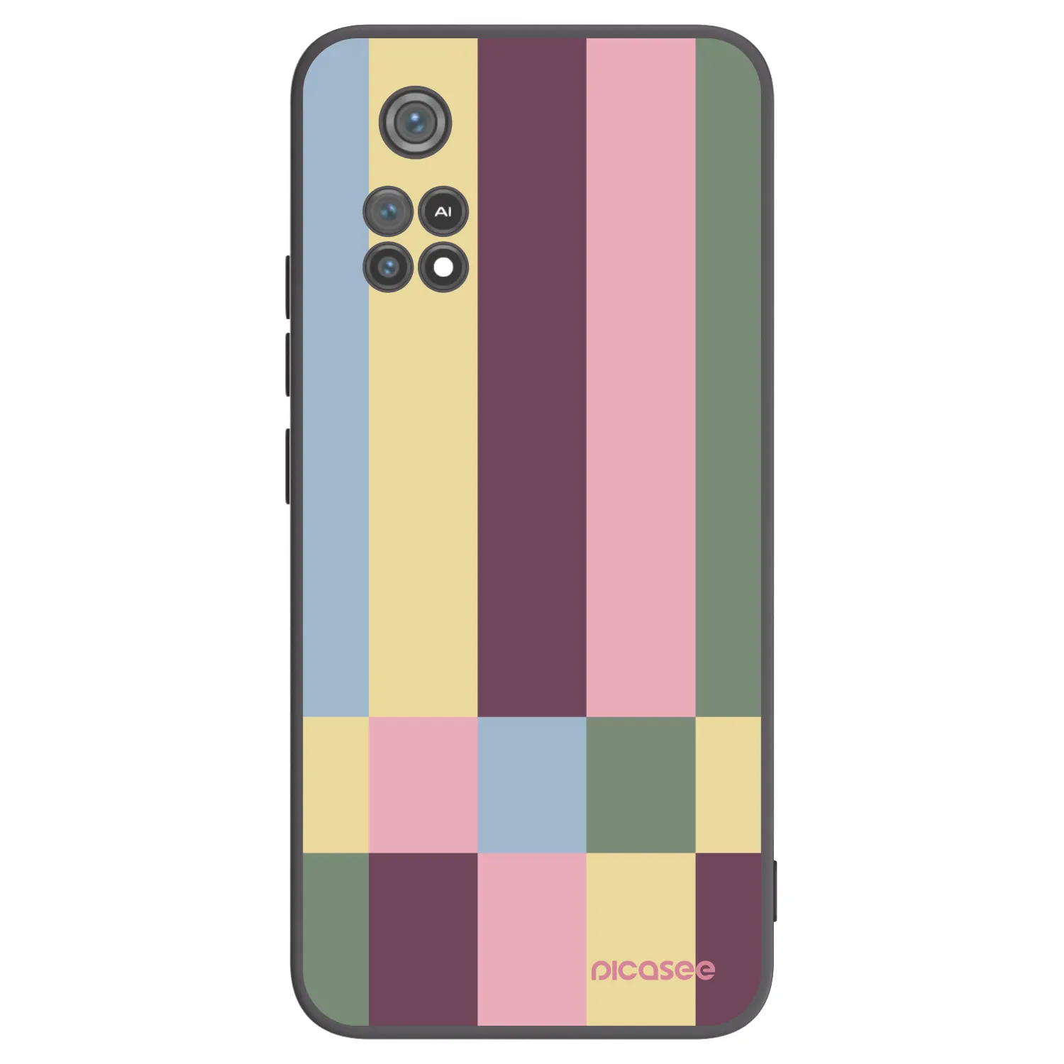 Picasee silikónový čierny obal pre Xiaomi Poco M4 Pro - Lobby tiles