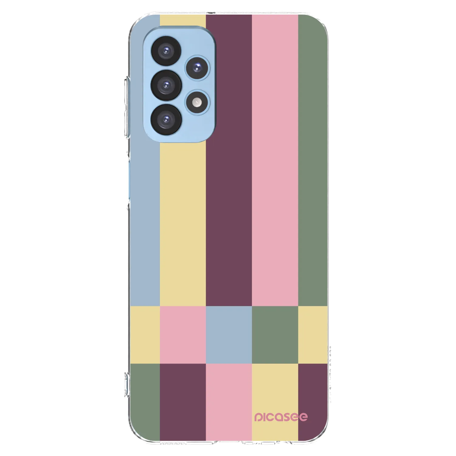 Picasee silikónový prehľadný obal pre Samsung Galaxy A23 A235F 4G - Lobby tiles