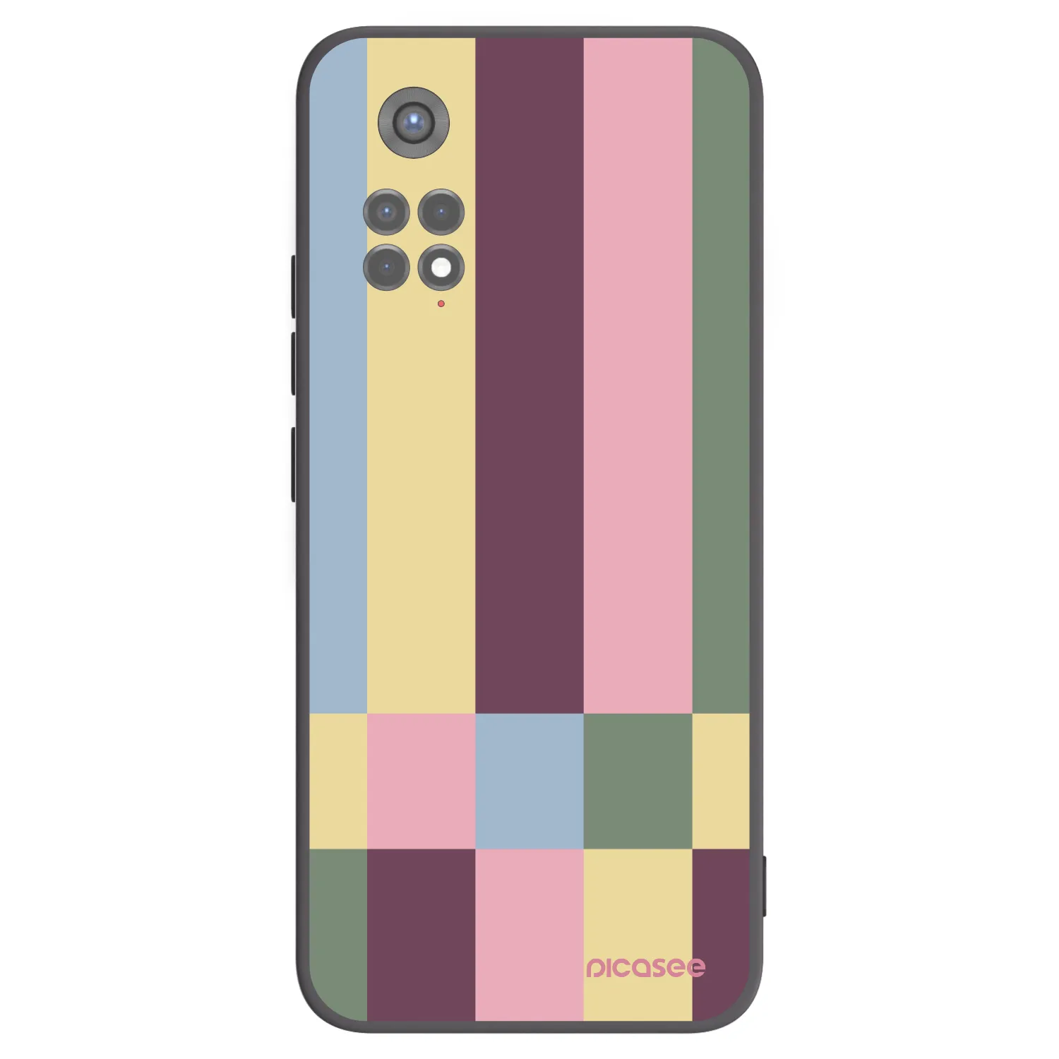 Picasee silikónový čierny obal pre Xiaomi Redmi Note 11S 5G - Lobby tiles