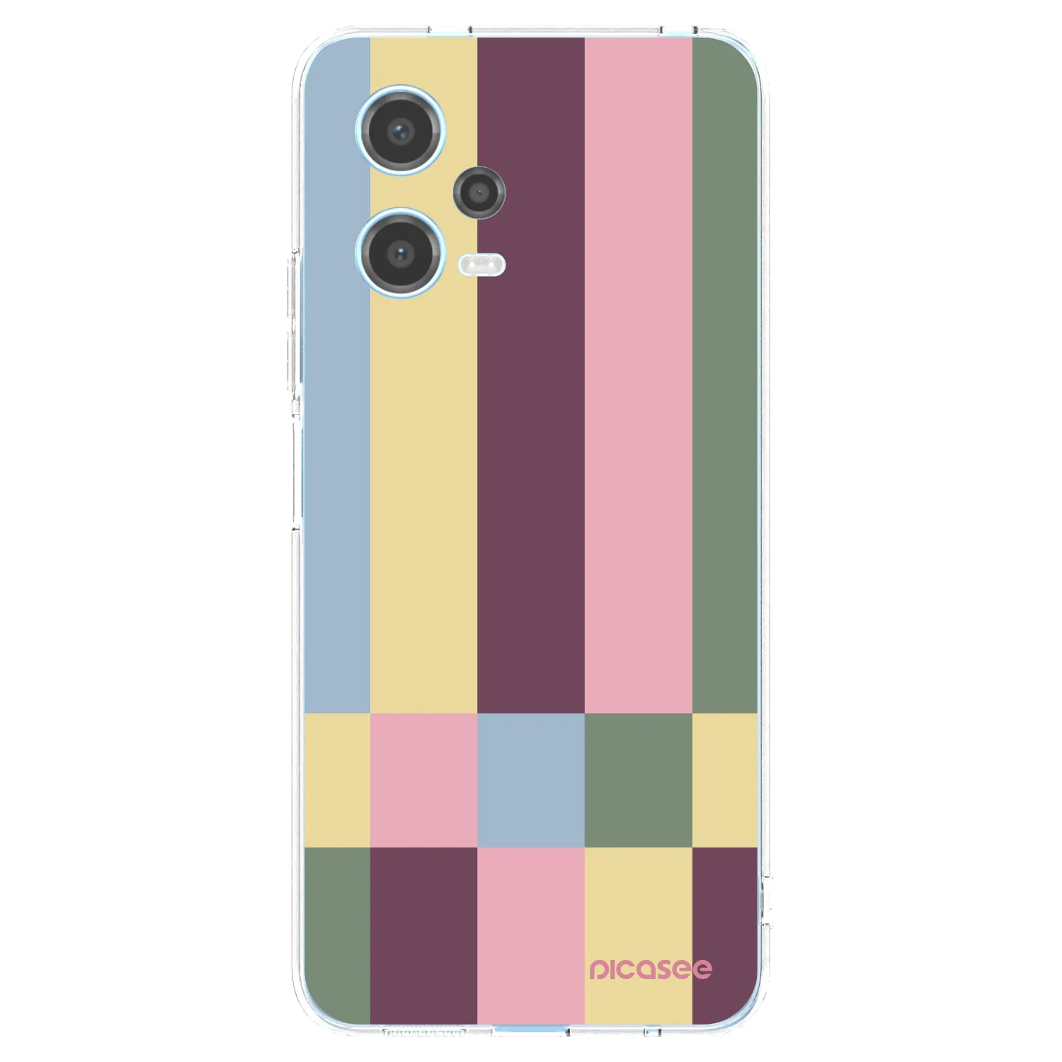Picasee silikónový prehľadný obal pre Xiaomi Redmi Note 12 5G - Lobby tiles