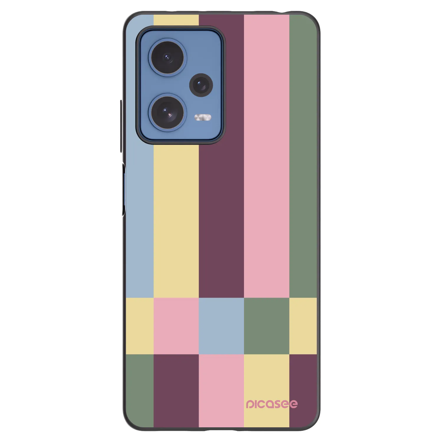 Picasee silikónový čierny obal pre Xiaomi Redmi Note 12 Pro 5G - Lobby tiles