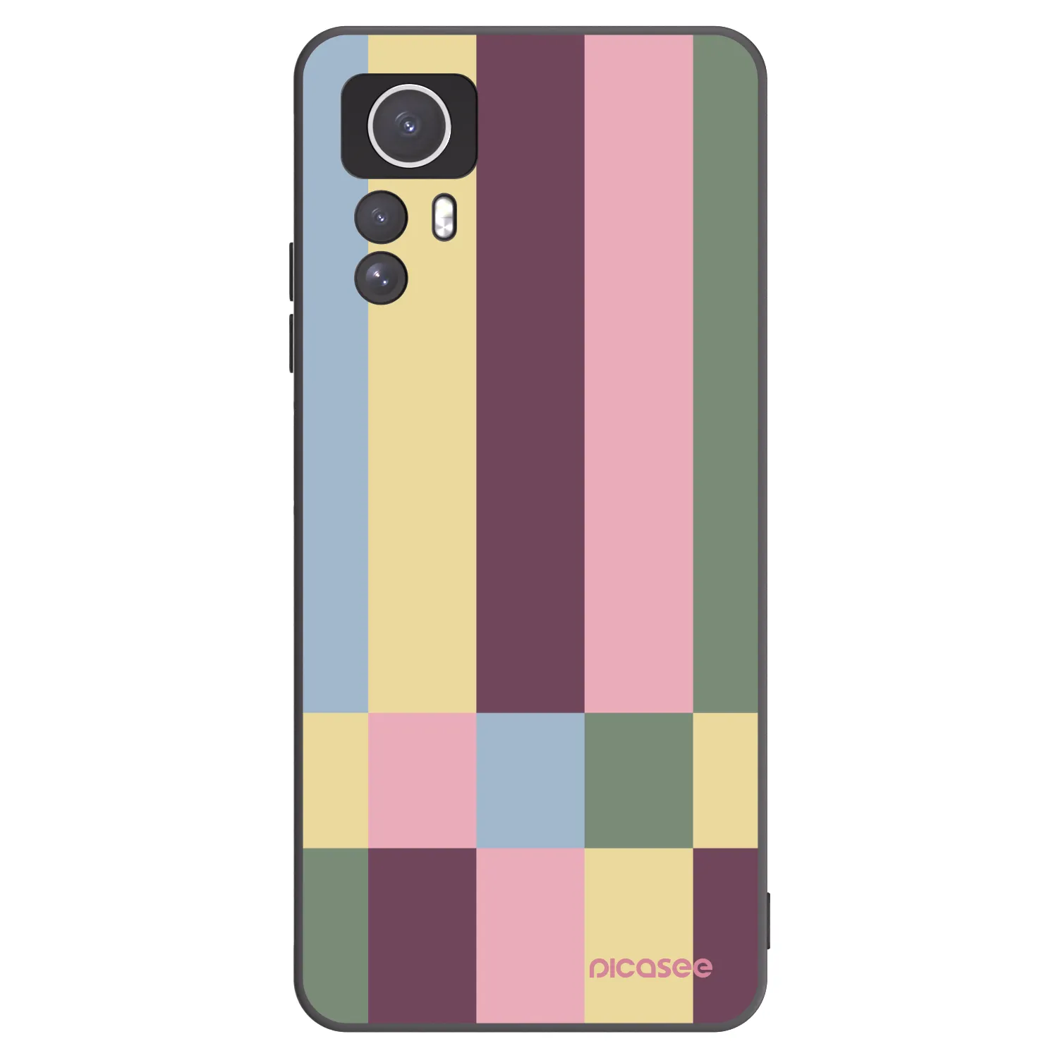 Picasee silikónový čierny obal pre Xiaomi Redmi Note 12S - Lobby tiles