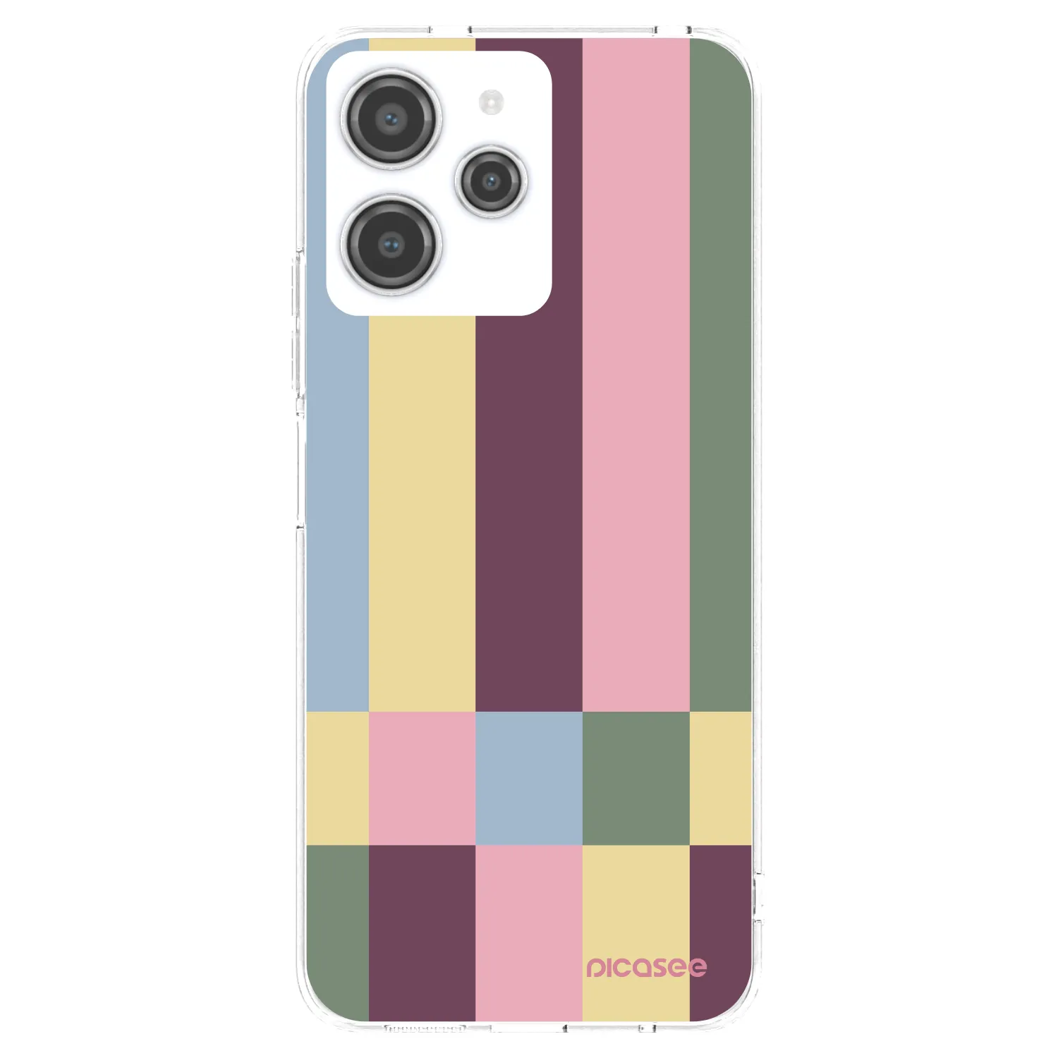 Picasee silikónový prehľadný obal pre Xiaomi Redmi 12 4G - Lobby tiles
