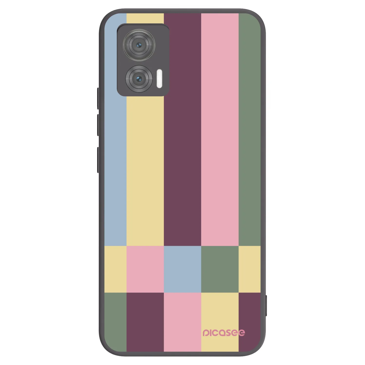 Picasee silikónový čierny obal pre Motorola Edge 30 Neo - Lobby tiles
