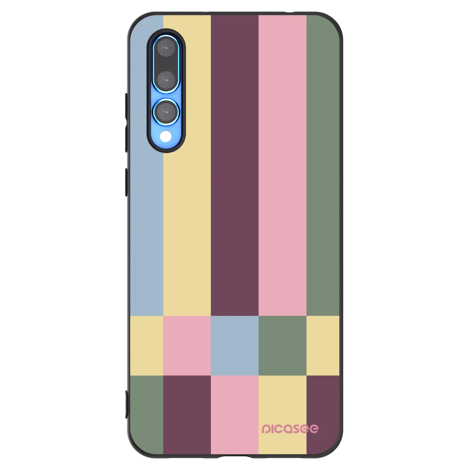 Picasee silikónový čierny obal pre Huawei P20 Pro - Lobby tiles