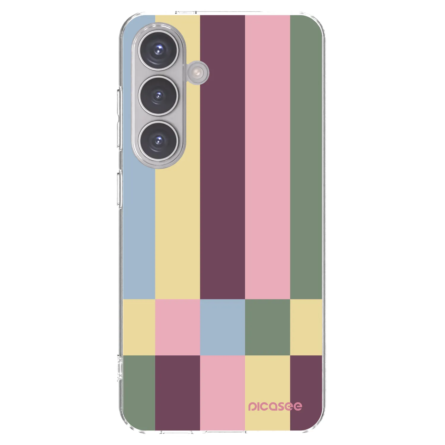 Picasee silikónový prehľadný obal pre Samsung Galaxy S24 S921B 5G - Lobby tiles