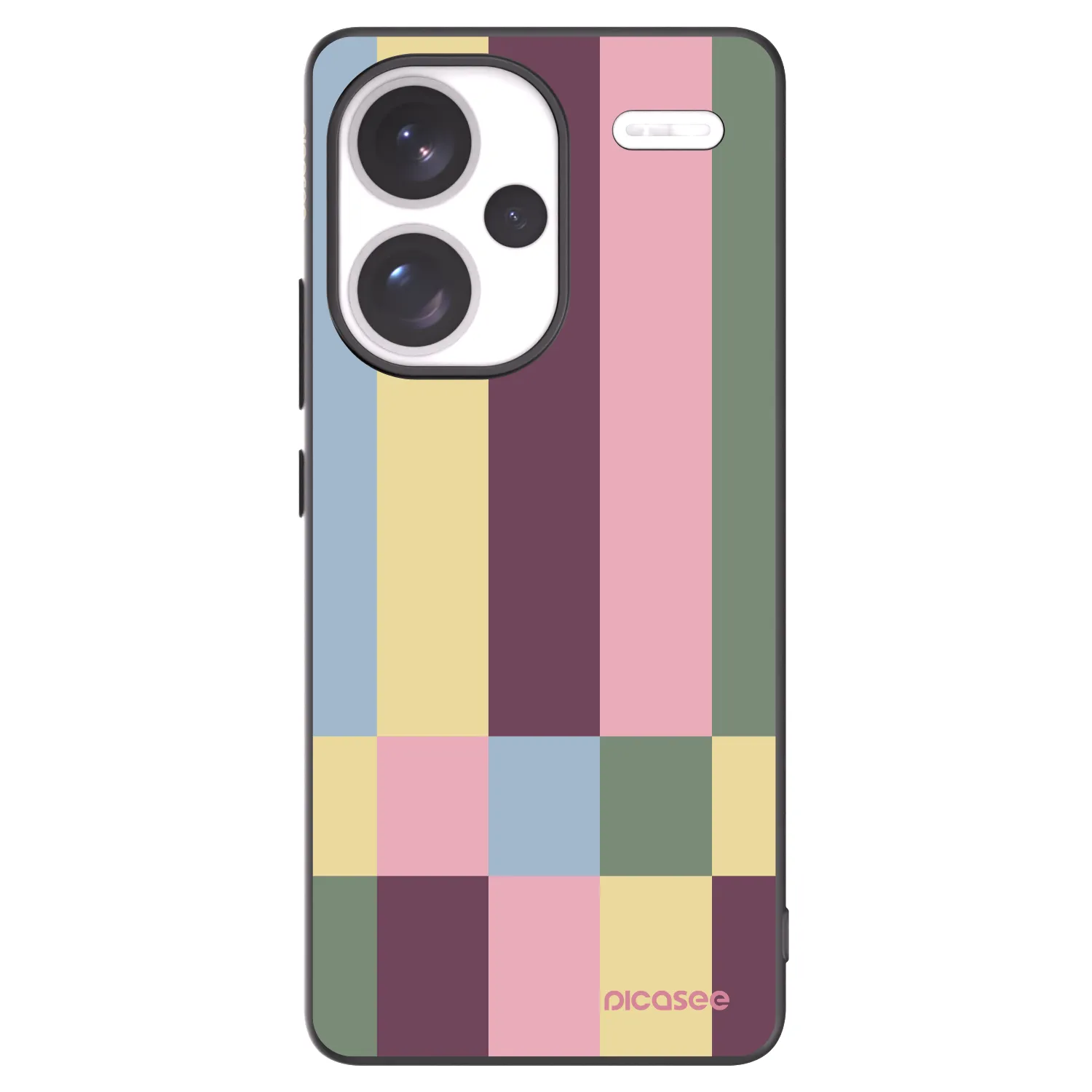 Picasee silikónový čierny obal pre Xiaomi Redmi Note 13 Pro+ 5G - Lobby tiles