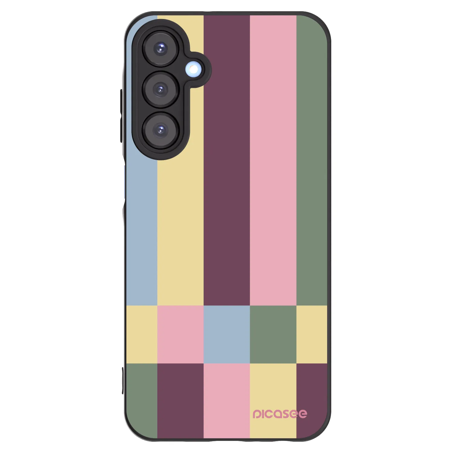 Picasee silikónový čierny obal pre Samsung Galaxy A25 A256B 5G - Lobby tiles