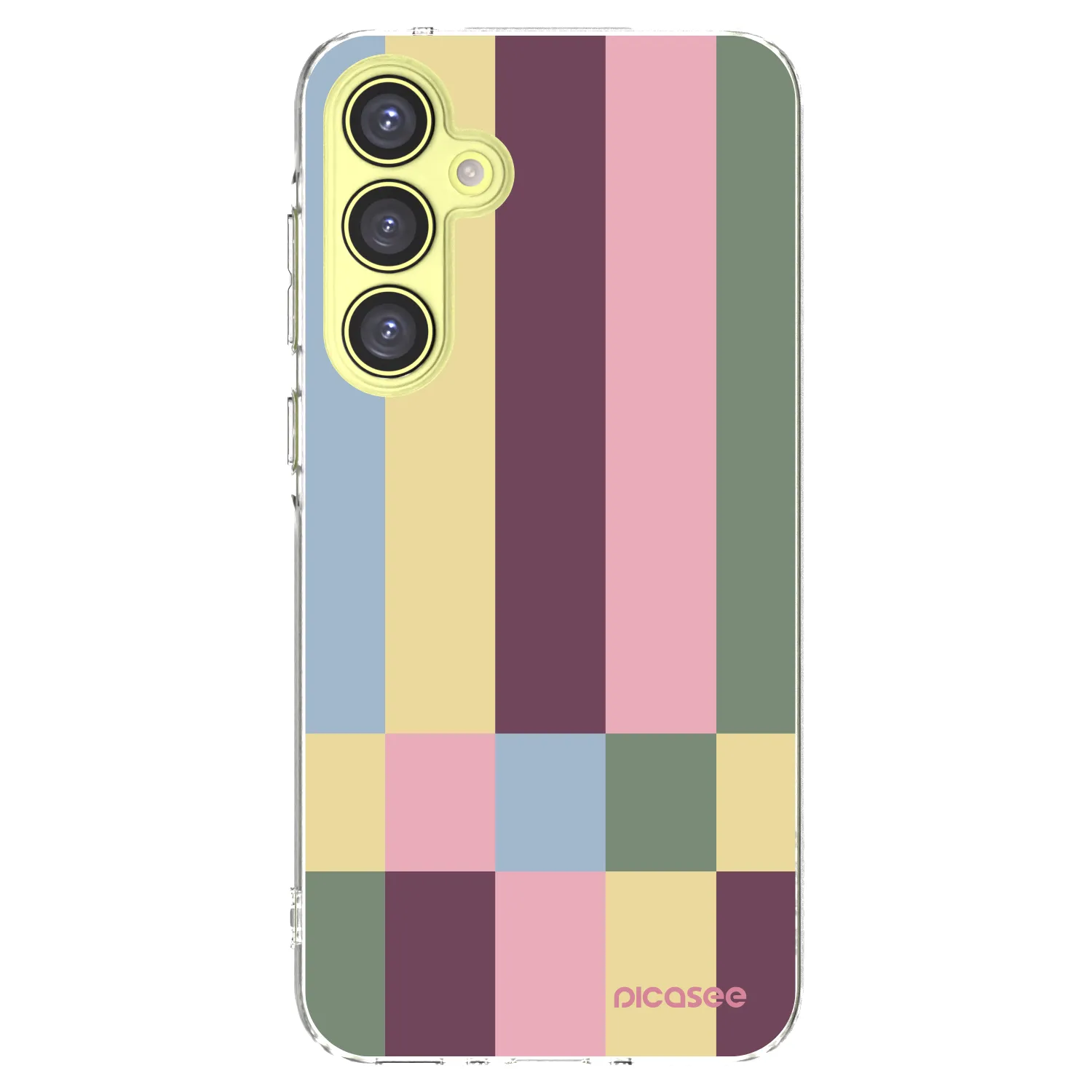 Picasee silikónový prehľadný obal pre Samsung Galaxy A35 5G A356B - Lobby tiles