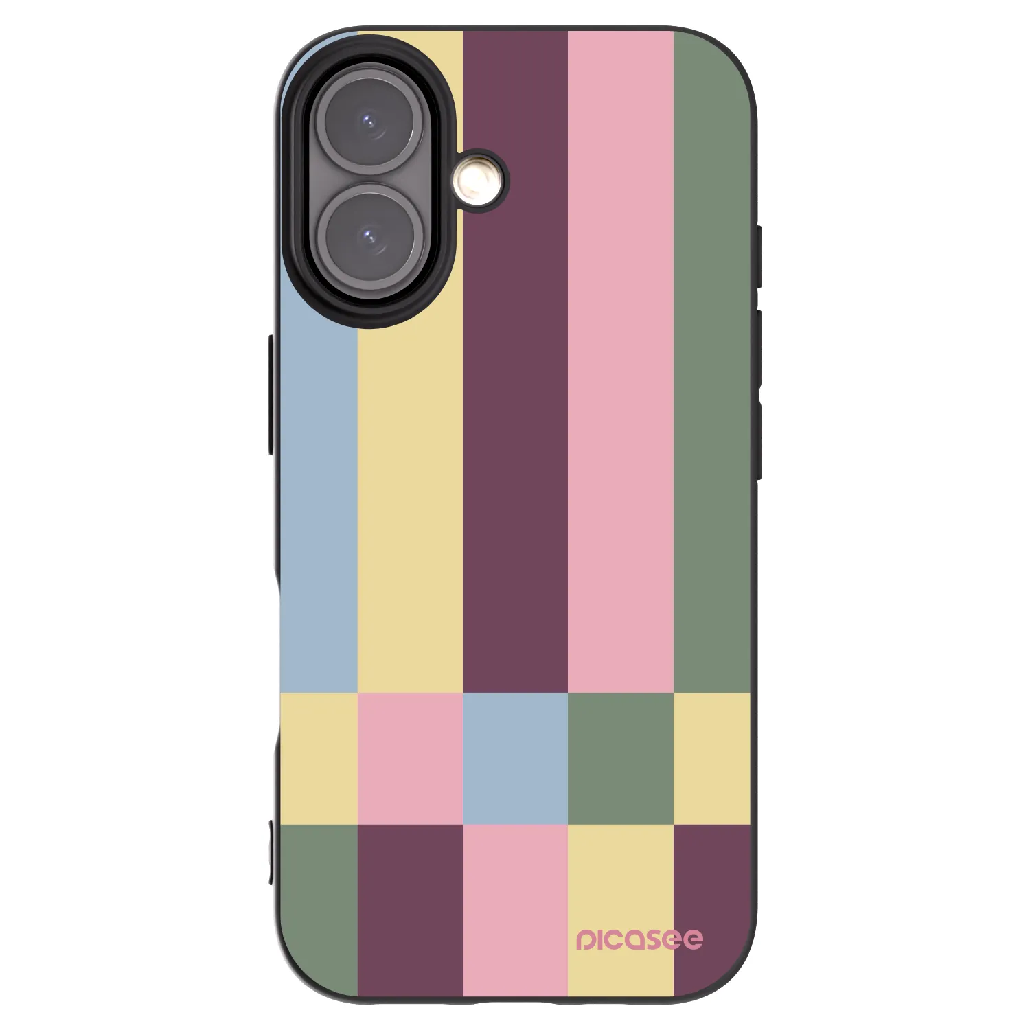 Picasee silikónový čierny obal pre Apple iPhone 16 - Lobby tiles
