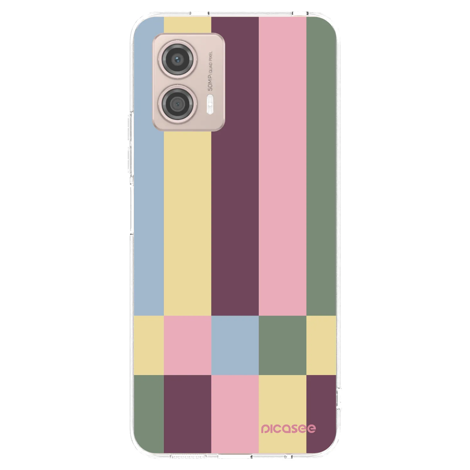 Picasee silikónový prehľadný obal pre Motorola Moto G53 5G - Lobby tiles