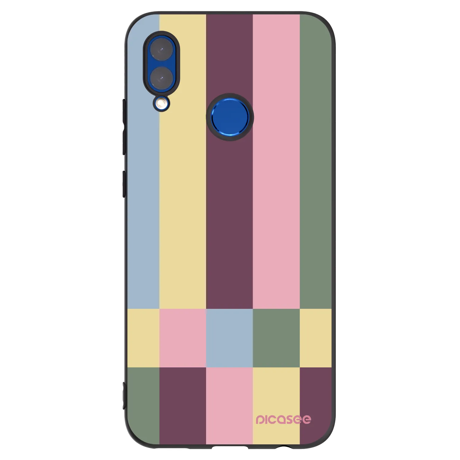 Picasee silikónový čierny obal pre Honor 10 Lite - Lobby tiles