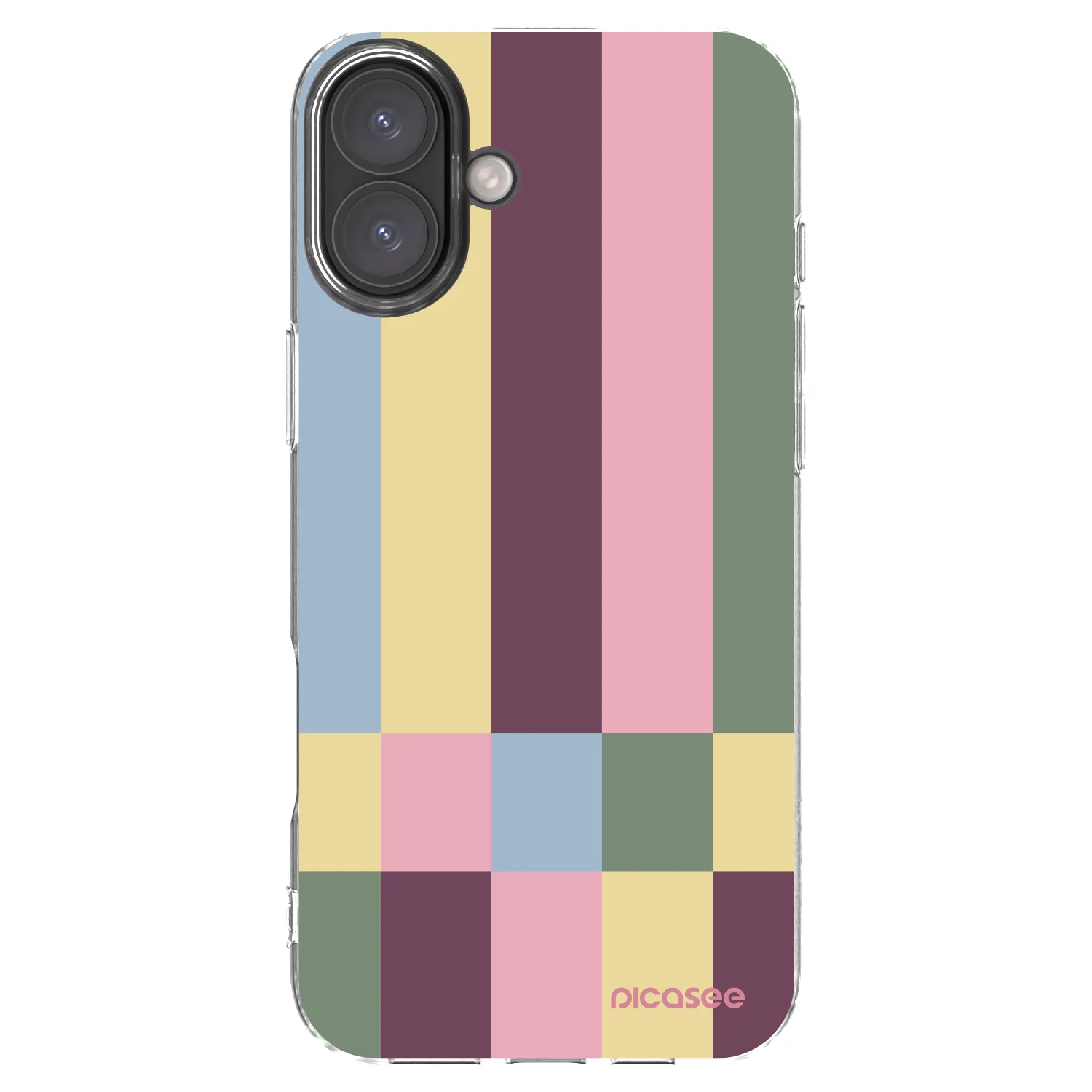 Picasee silikónový prehľadný obal pre Apple iPhone 16 Plus - Lobby tiles