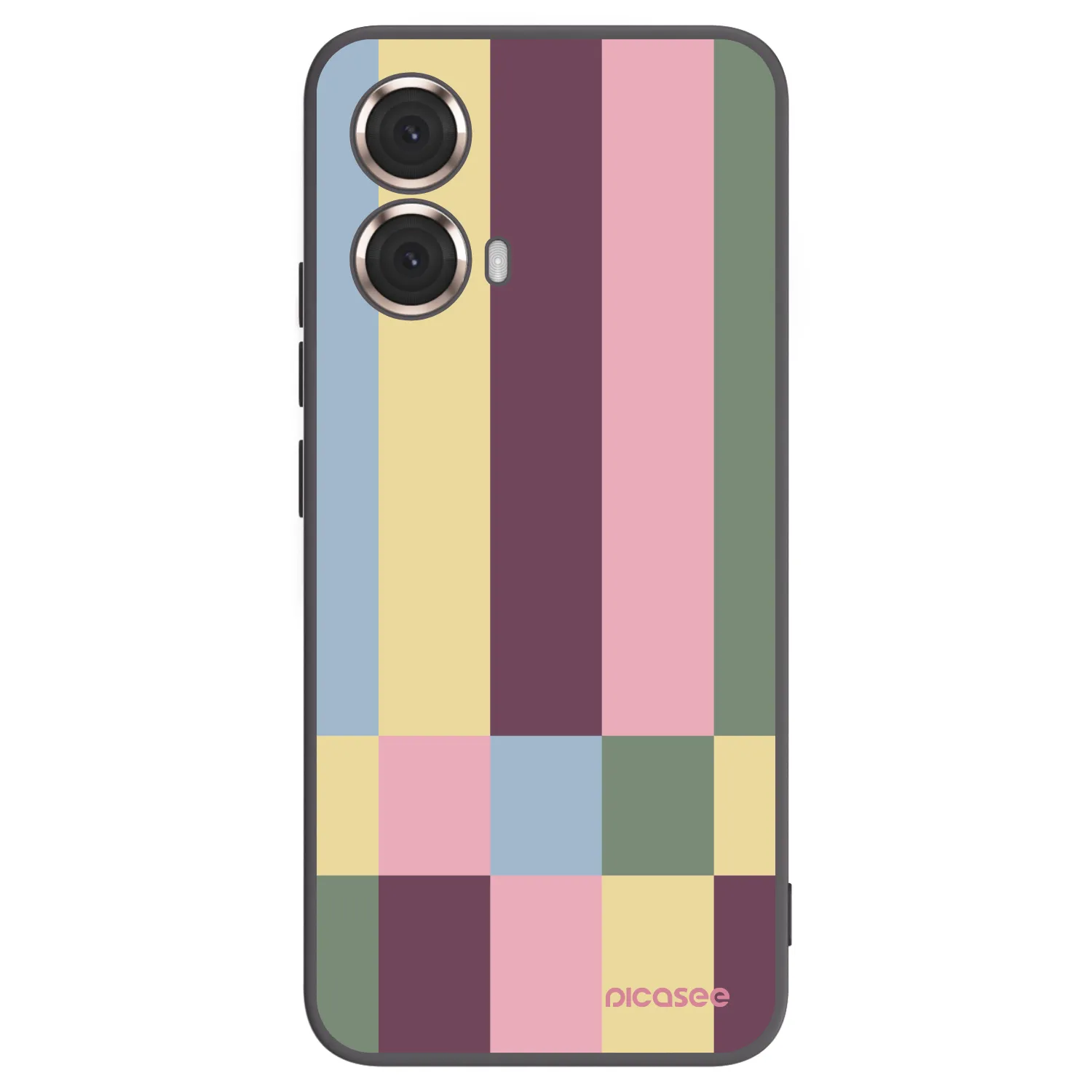 Picasee silikónový čierny obal pre Motorola Moto G85 - Lobby tiles