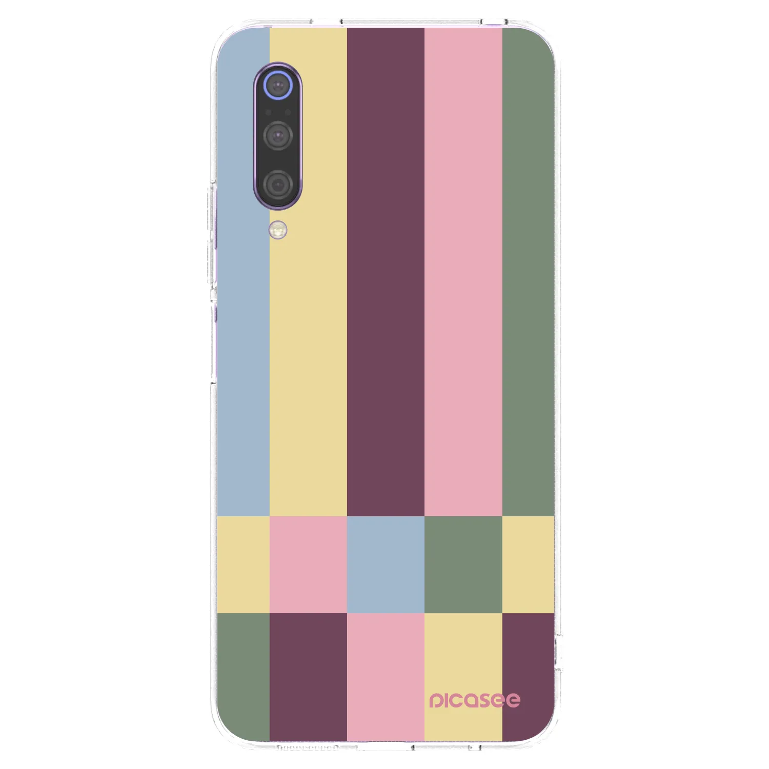Picasee silikónový prehľadný obal pre Xiaomi Mi 9 - Lobby tiles