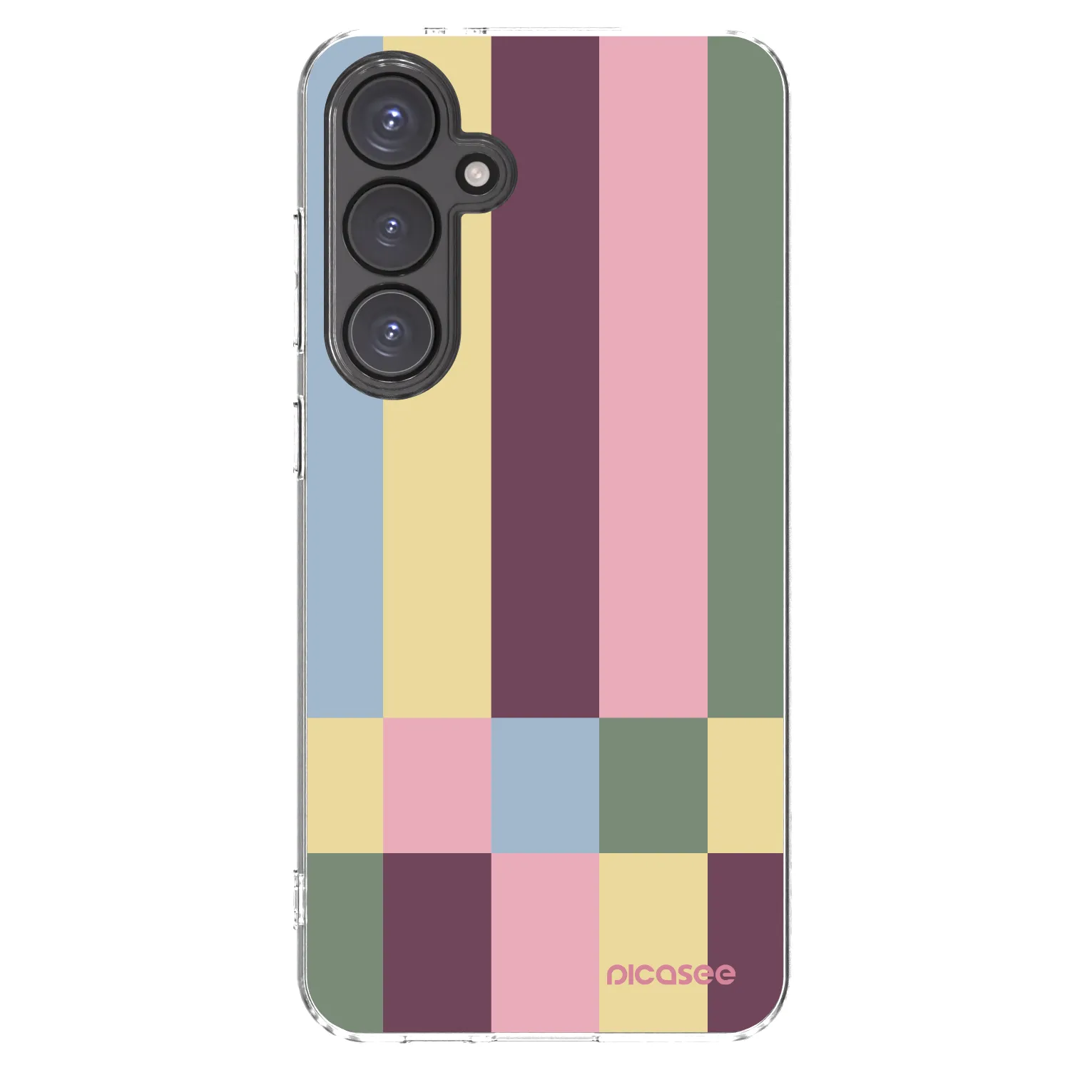 Picasee silikónový prehľadný obal pre Samsung Galaxy S24 FE S721B - Lobby tiles