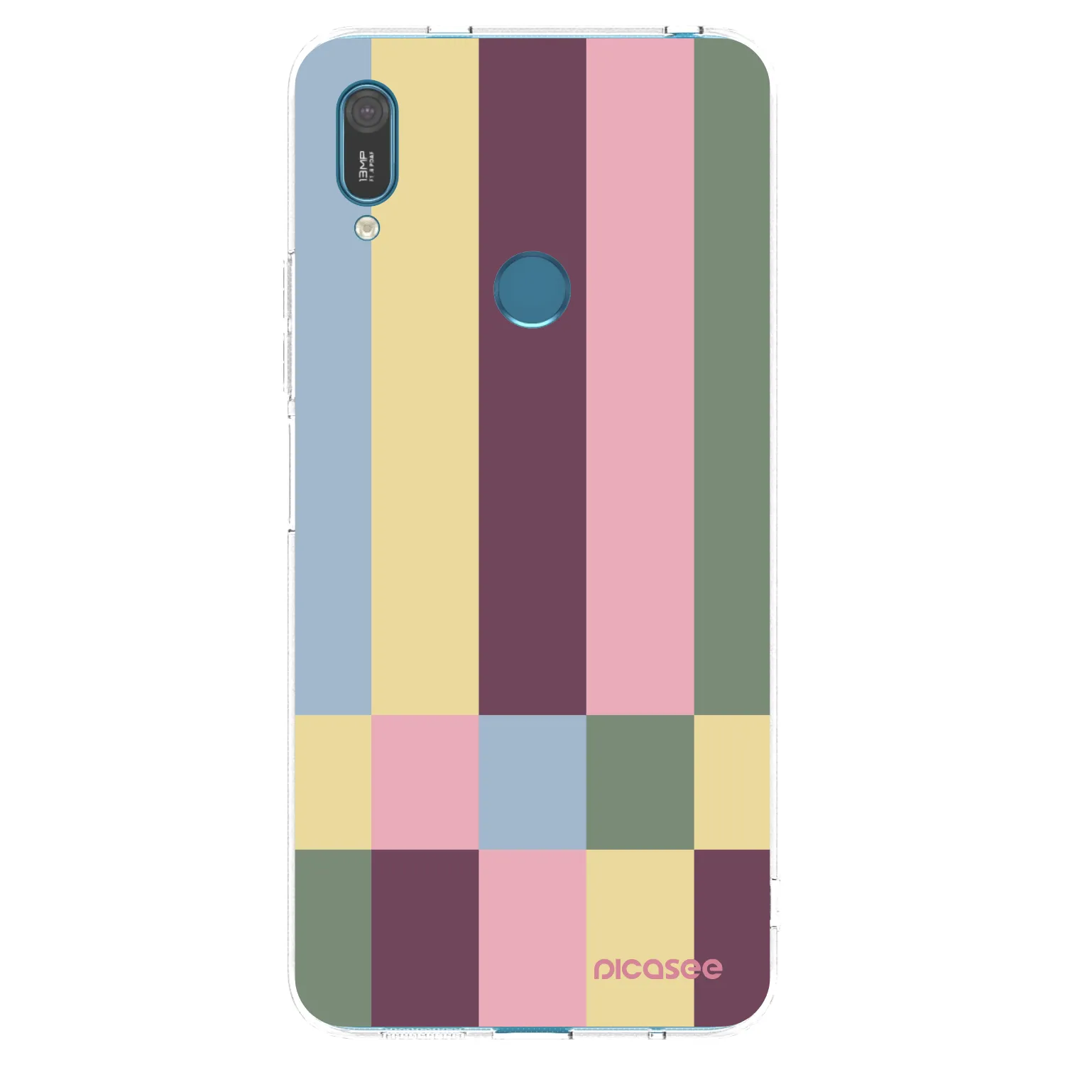 Picasee silikónový prehľadný obal pre Huawei Y7 2019 - Lobby tiles