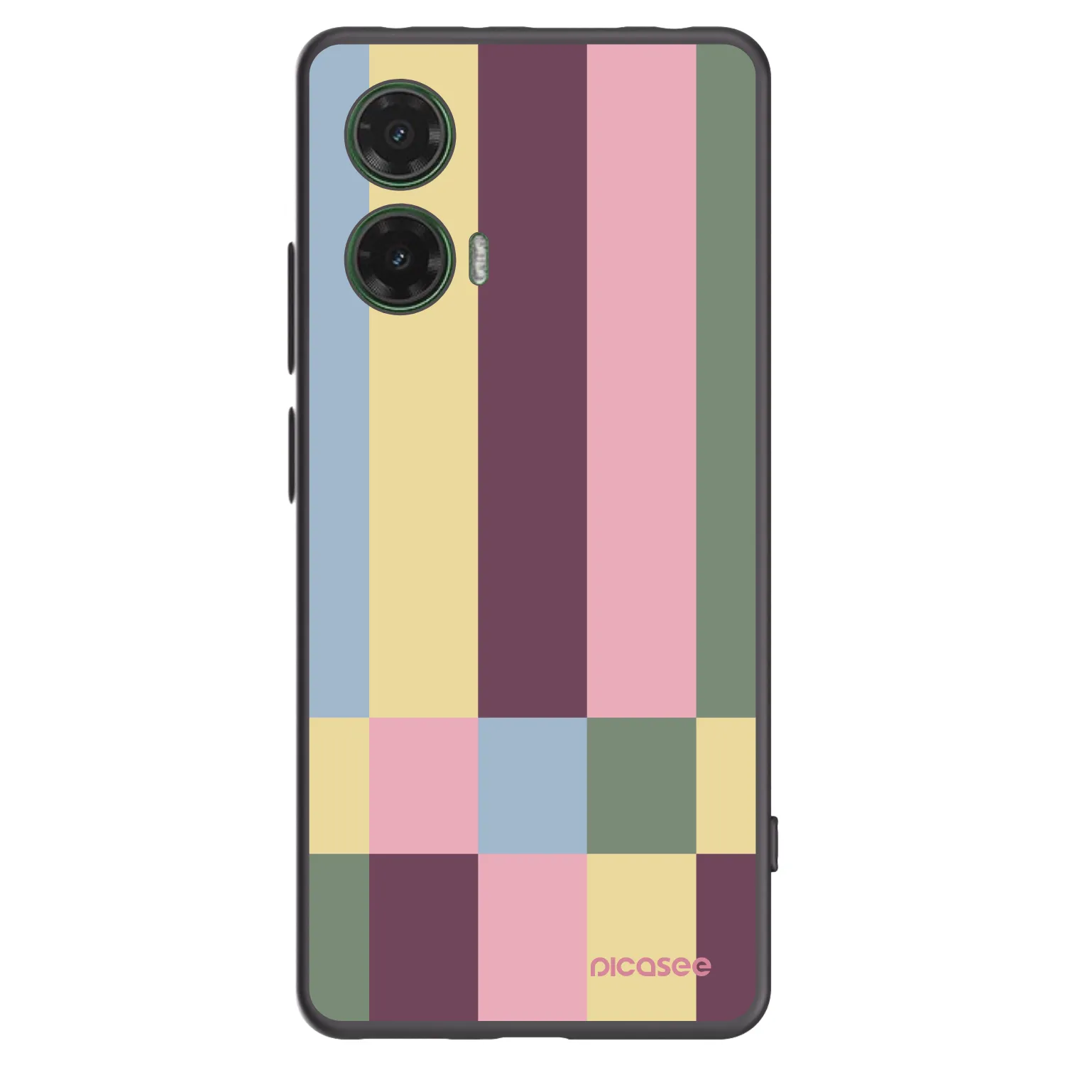Picasee silikónový čierny obal pre Motorola Moto G35 5G - Lobby tiles