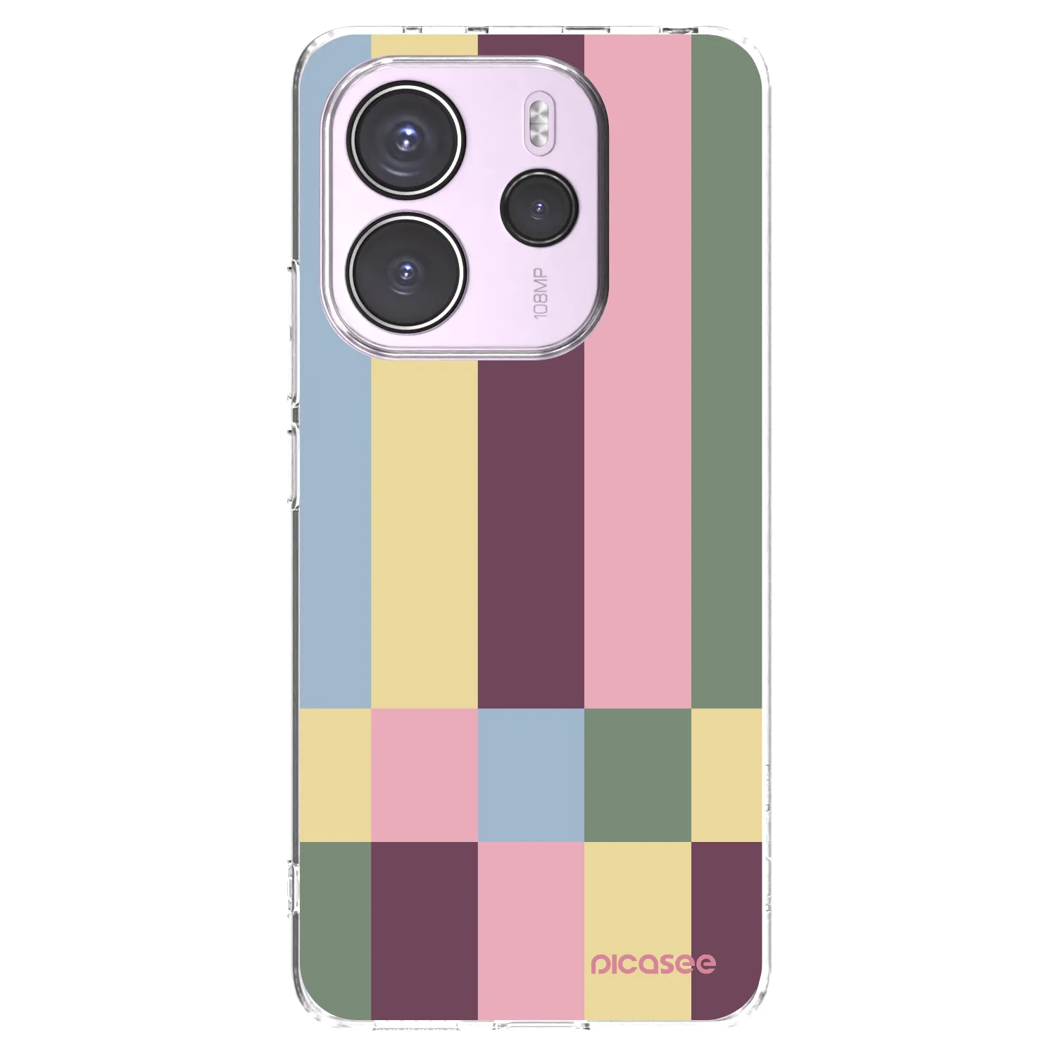 Picasee silikónový prehľadný obal pre Xiaomi Redmi Note 14 4G - Lobby tiles