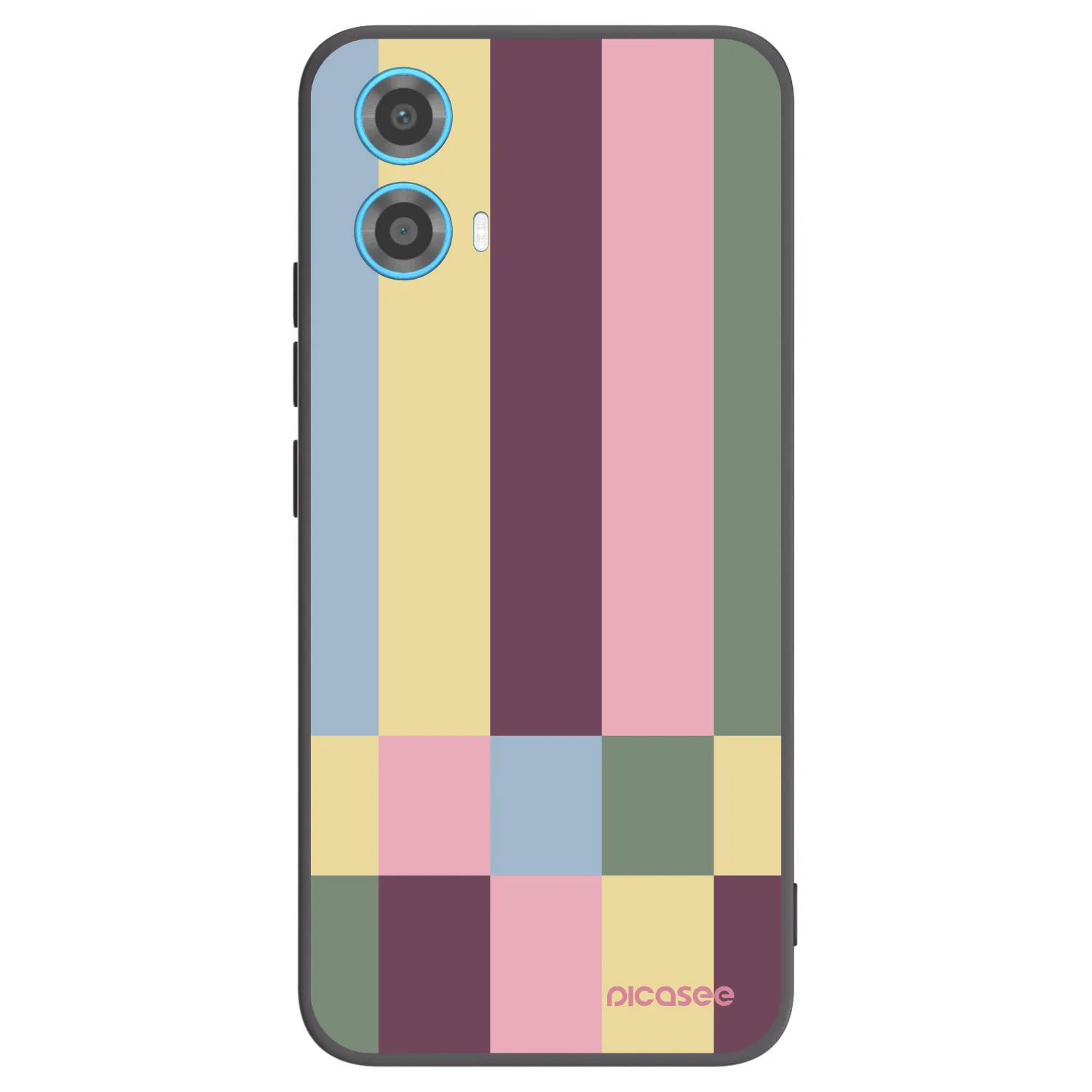 Picasee silikónový čierny obal pre Motorola Moto G34 5G - Lobby tiles