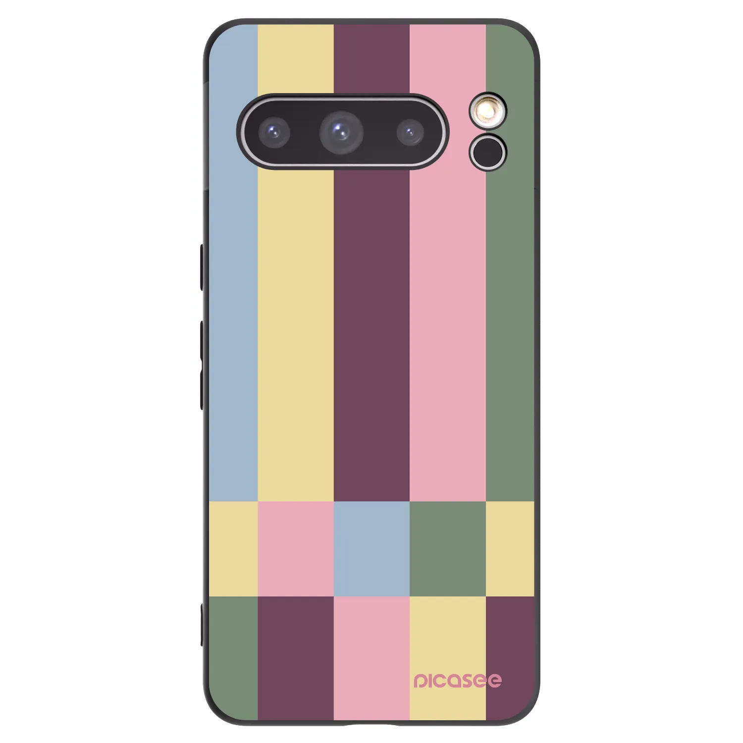 Picasee silikónový čierny obal pre Google Pixel 8 Pro - Lobby tiles