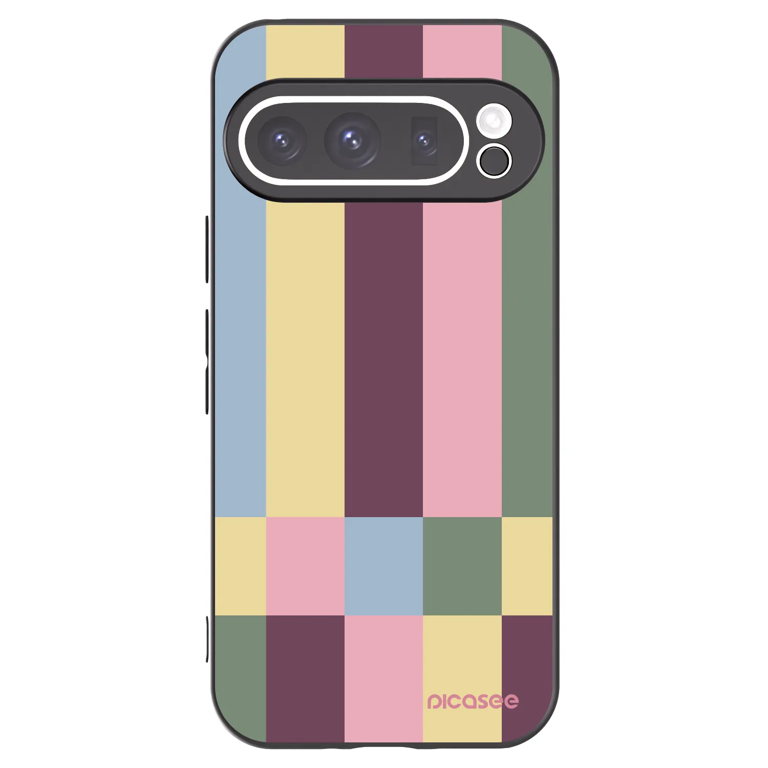 Picasee silikónový čierny obal pre Google Pixel 9 Pro - Lobby tiles