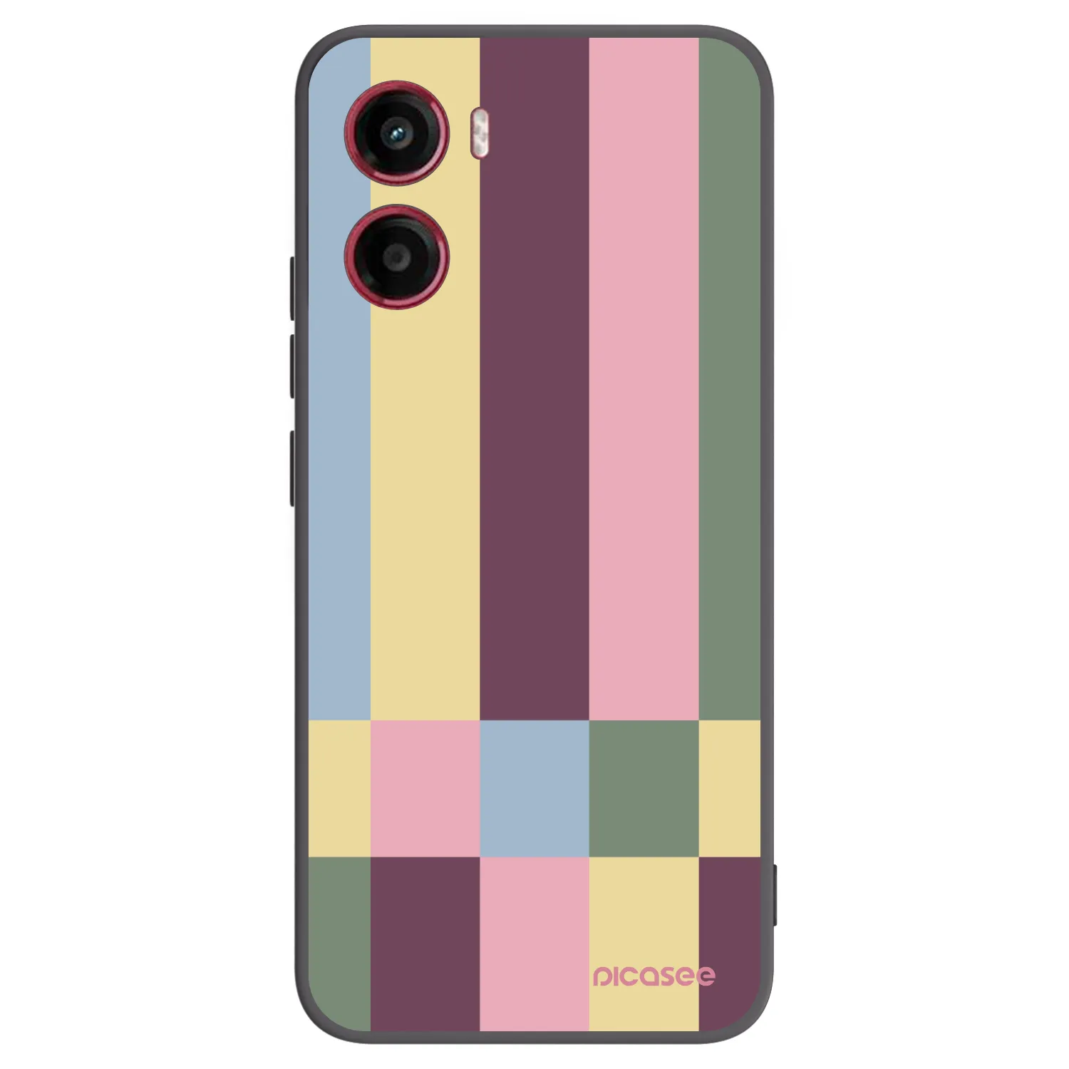 Picasee silikónový čierny obal pre Motorola Moto G05 - Lobby tiles