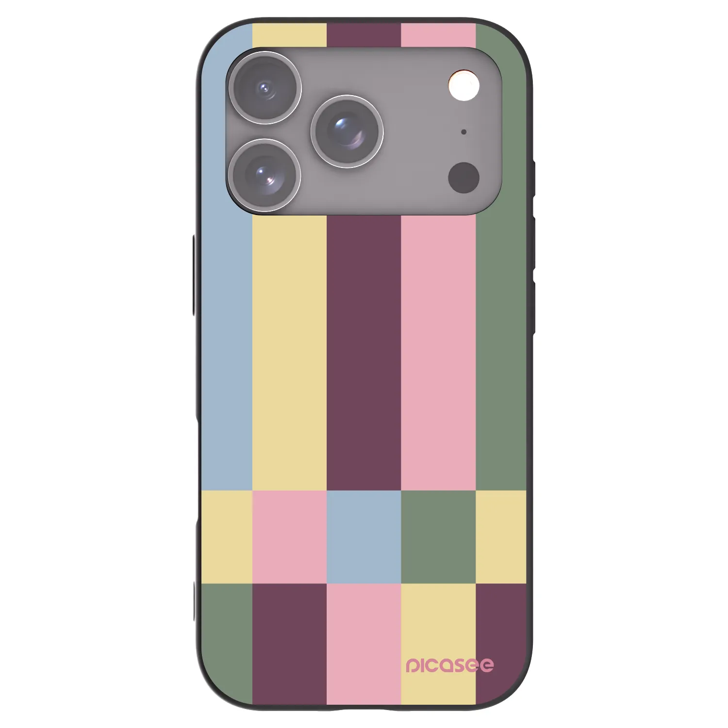Picasee silikónový čierny obal pre Apple iPhone 17 Pro - Lobby tiles