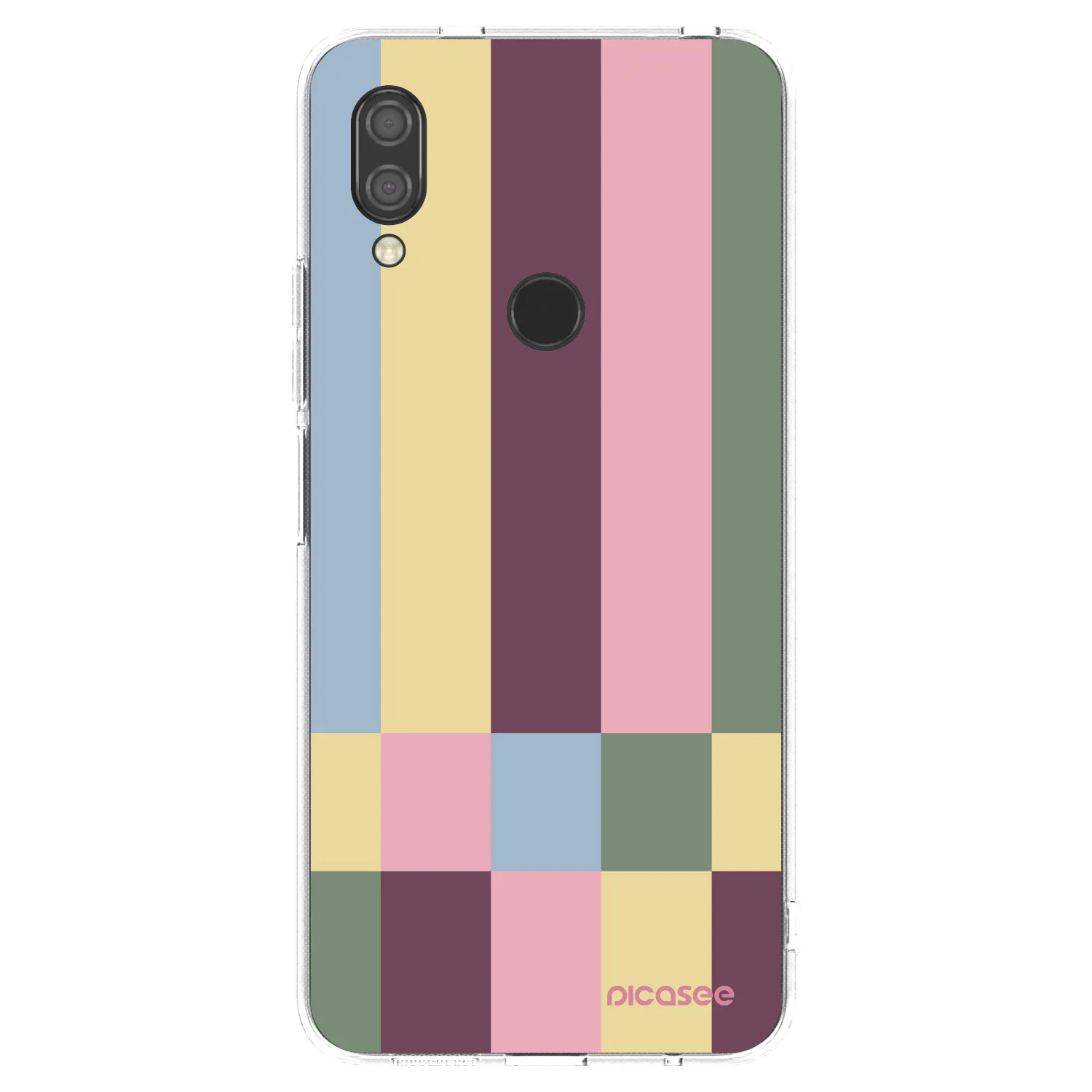 Picasee silikónový prehľadný obal pre Xiaomi Redmi 7 - Lobby tiles