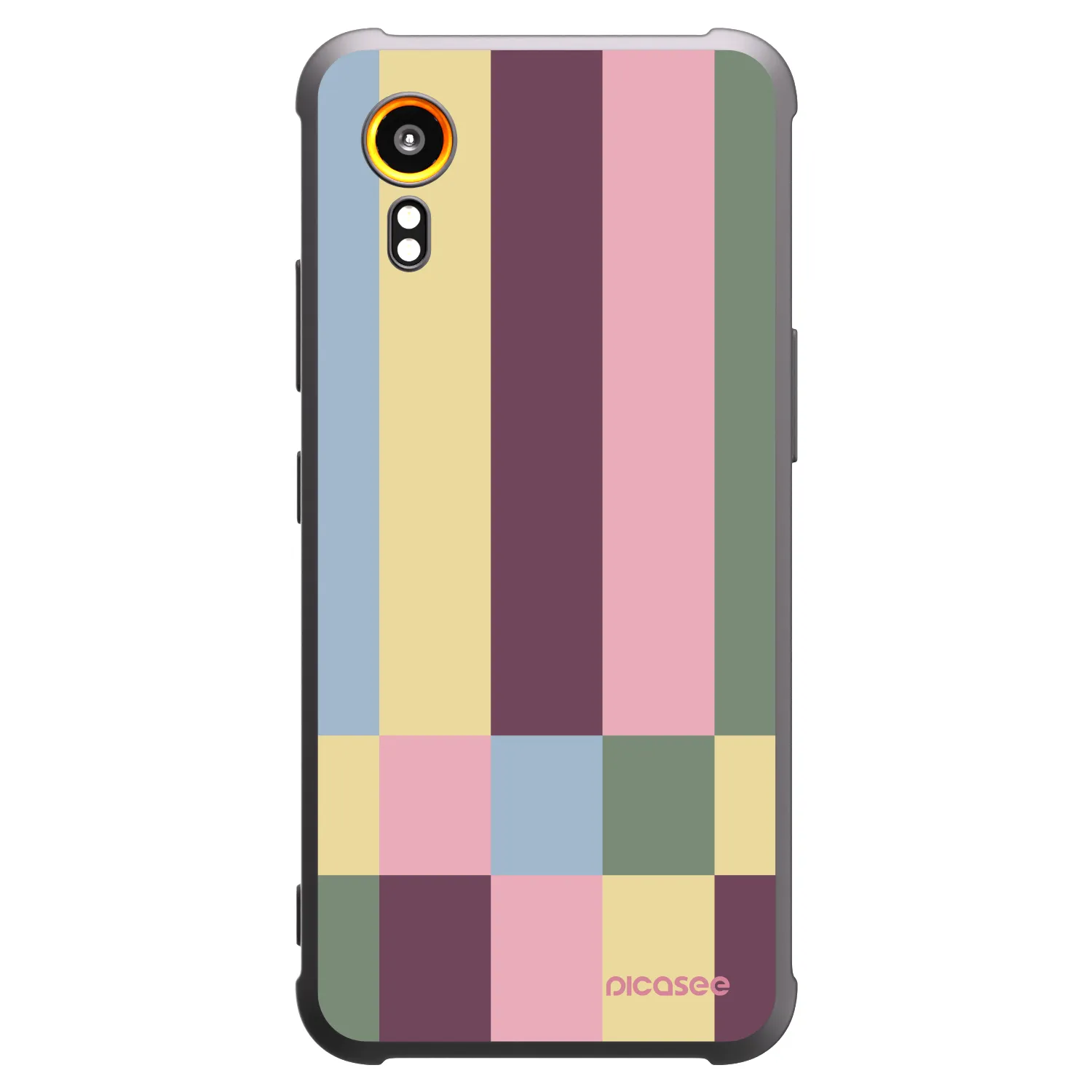 Picasee silikónový čierny obal pre Samsung Galaxy Xcover 7 - Lobby tiles