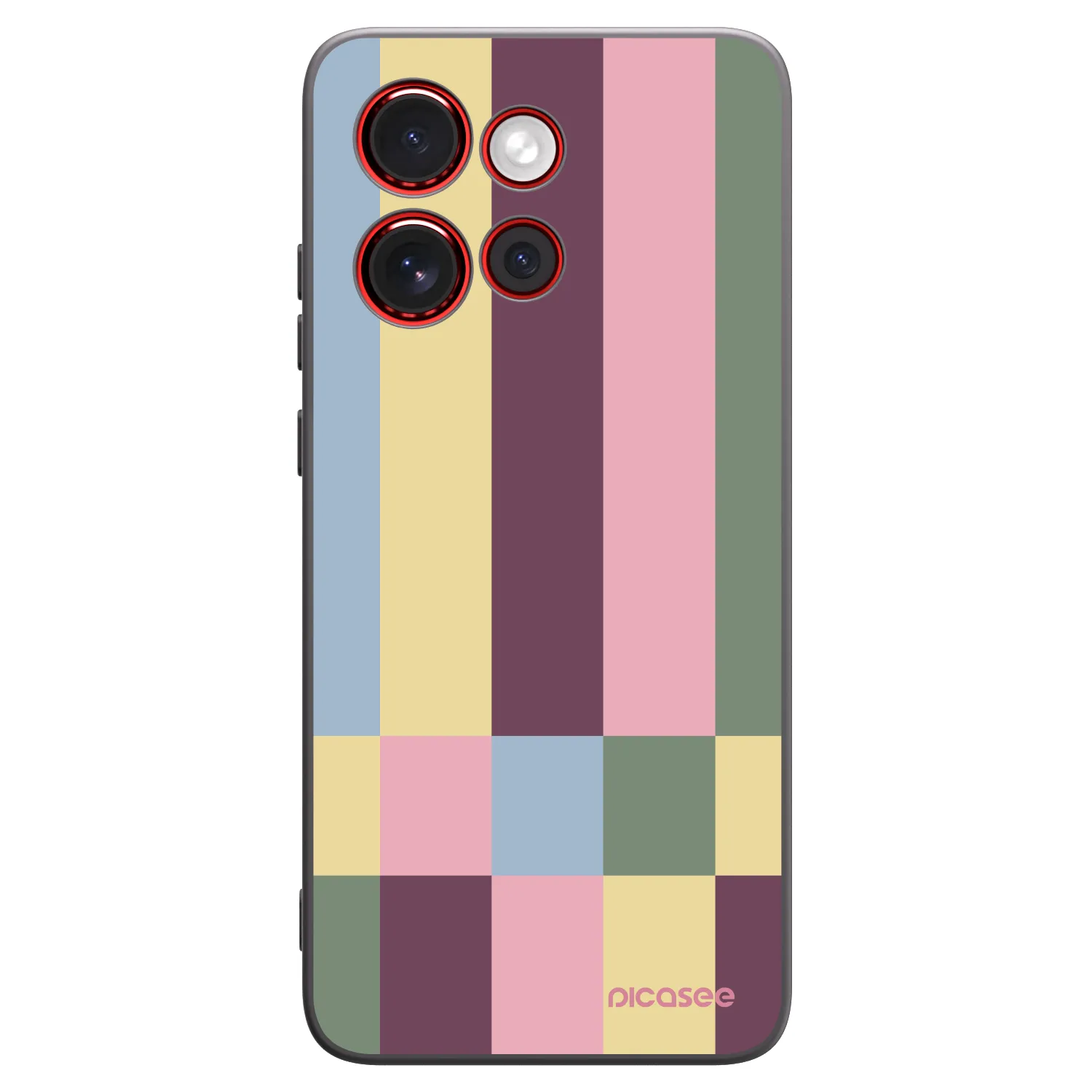 Picasee silikónový čierny obal pre Motorola Edge 60 Neo 5G - Lobby tiles