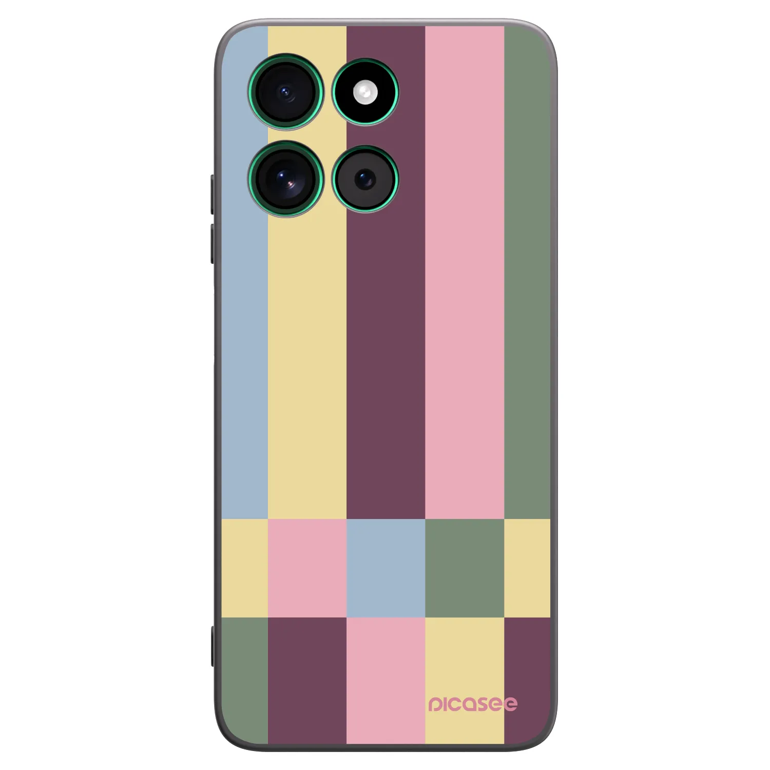 Picasee silikónový čierny obal pre Motorola Moto G57 Power - Lobby tiles