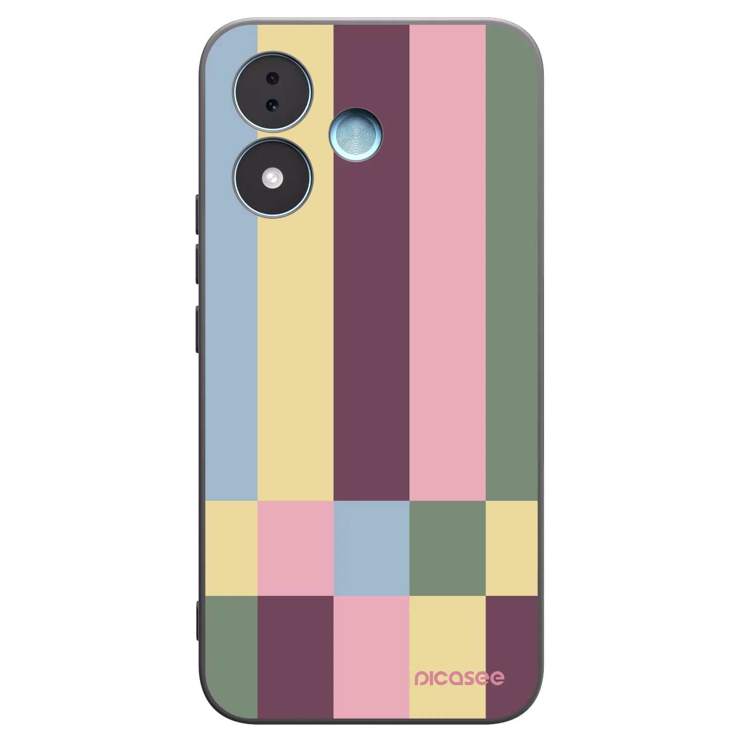 Picasee silikónový čierny obal pre Xiaomi Redmi Note 17 5G - Lobby tiles