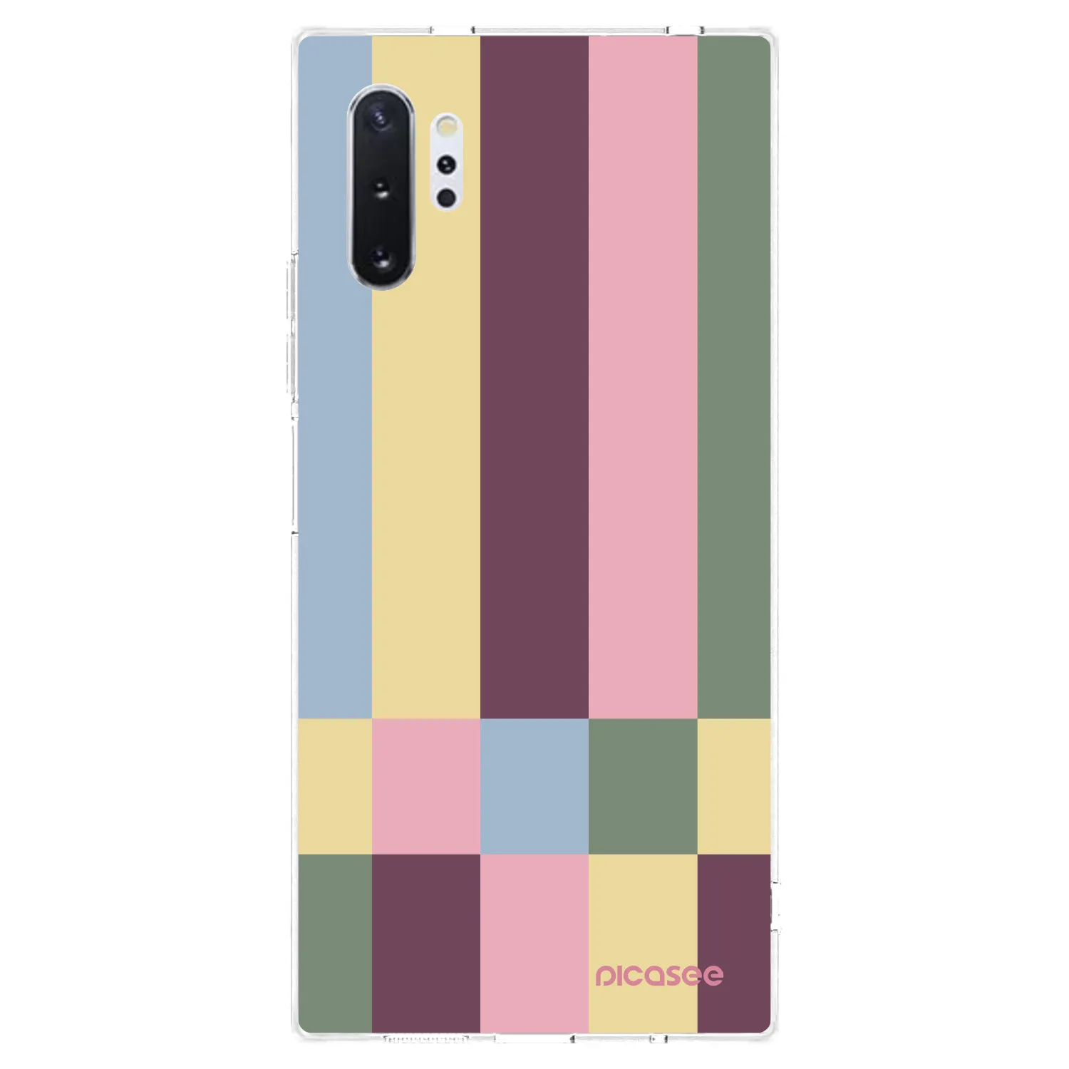 Picasee silikónový prehľadný obal pre Samsung Galaxy Note 10+ N975F - Lobby tiles