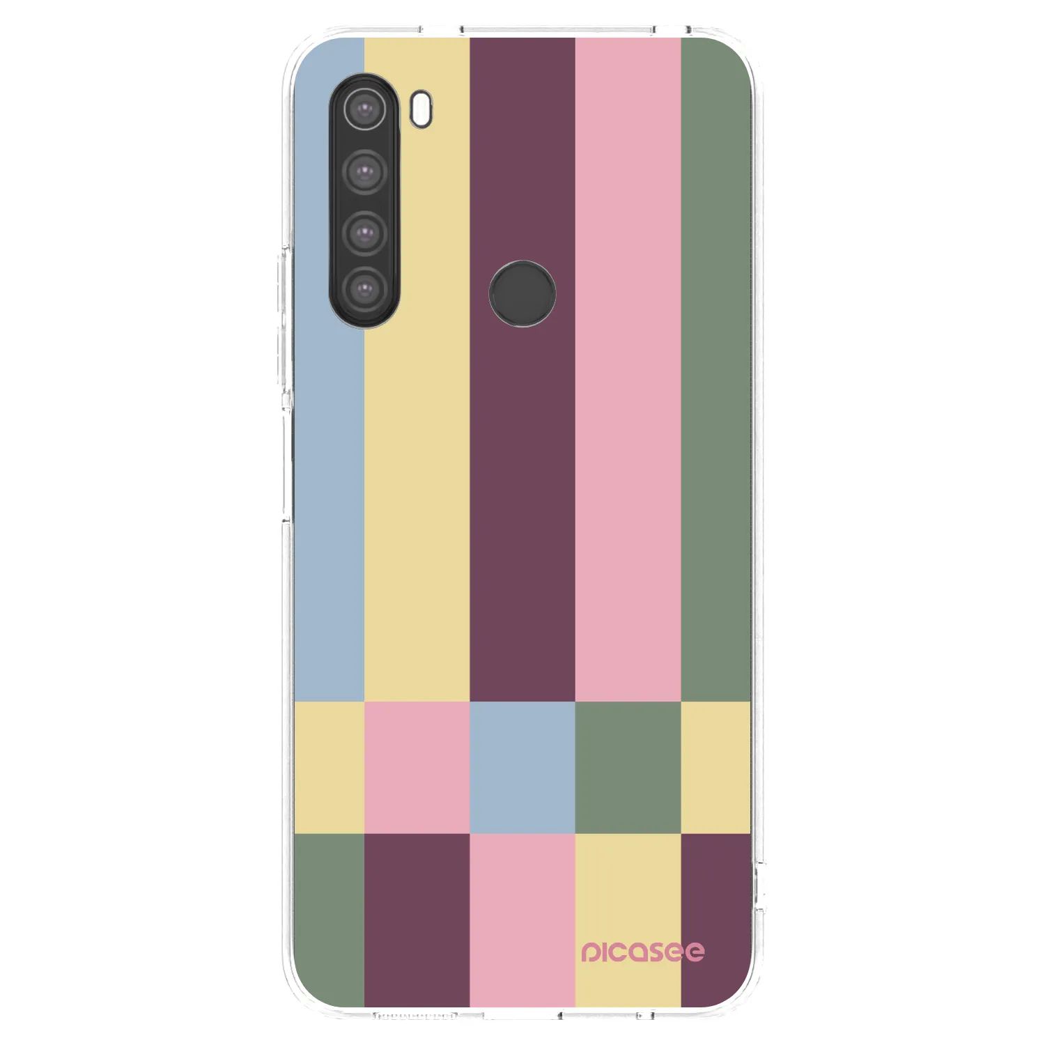 Picasee silikónový prehľadný obal pre Xiaomi Redmi Note 8 - Lobby tiles