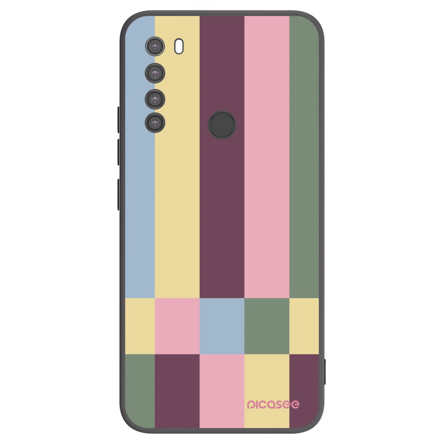 Picasee silikónový čierny obal pre Xiaomi Redmi Note 8 - Lobby tiles