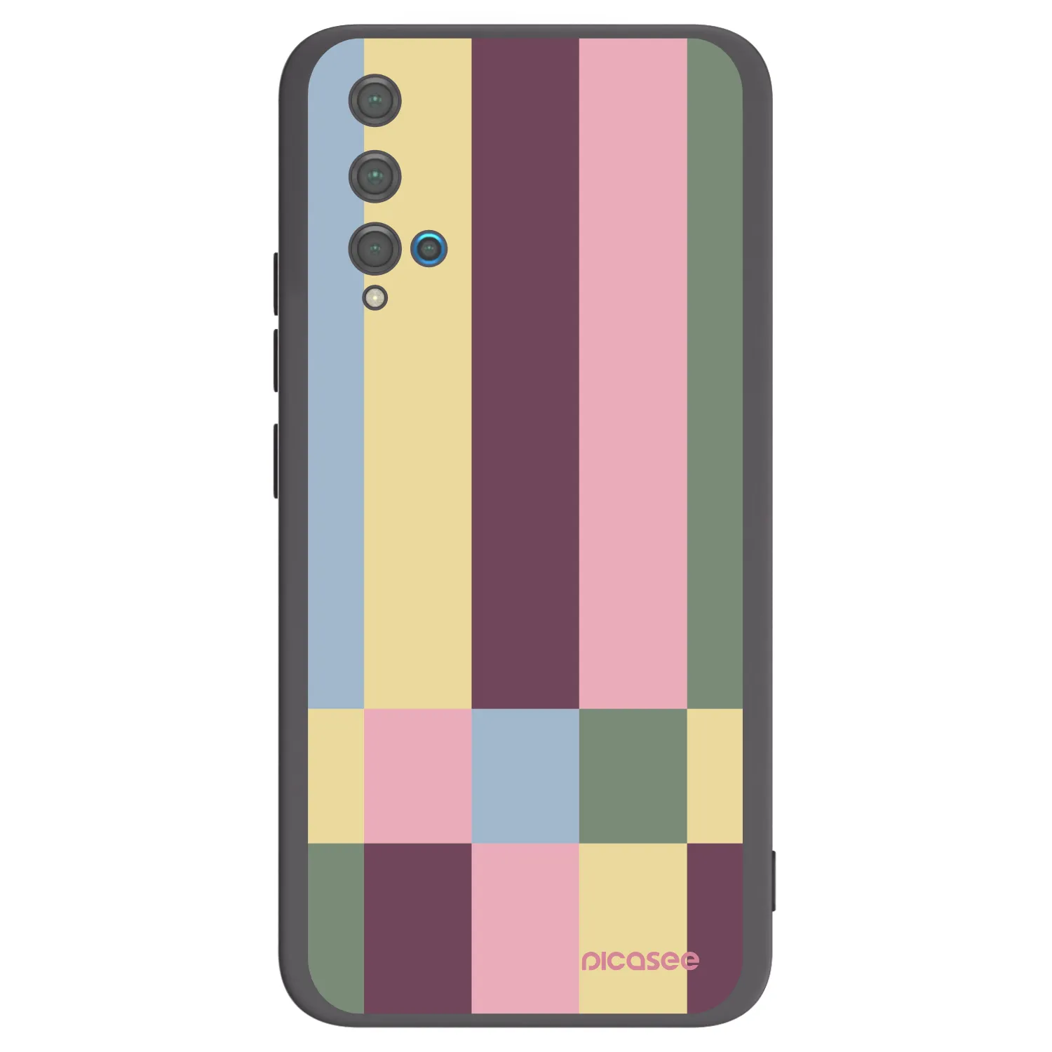 Picasee silikónový čierny obal pre Huawei Nova 5T - Lobby tiles