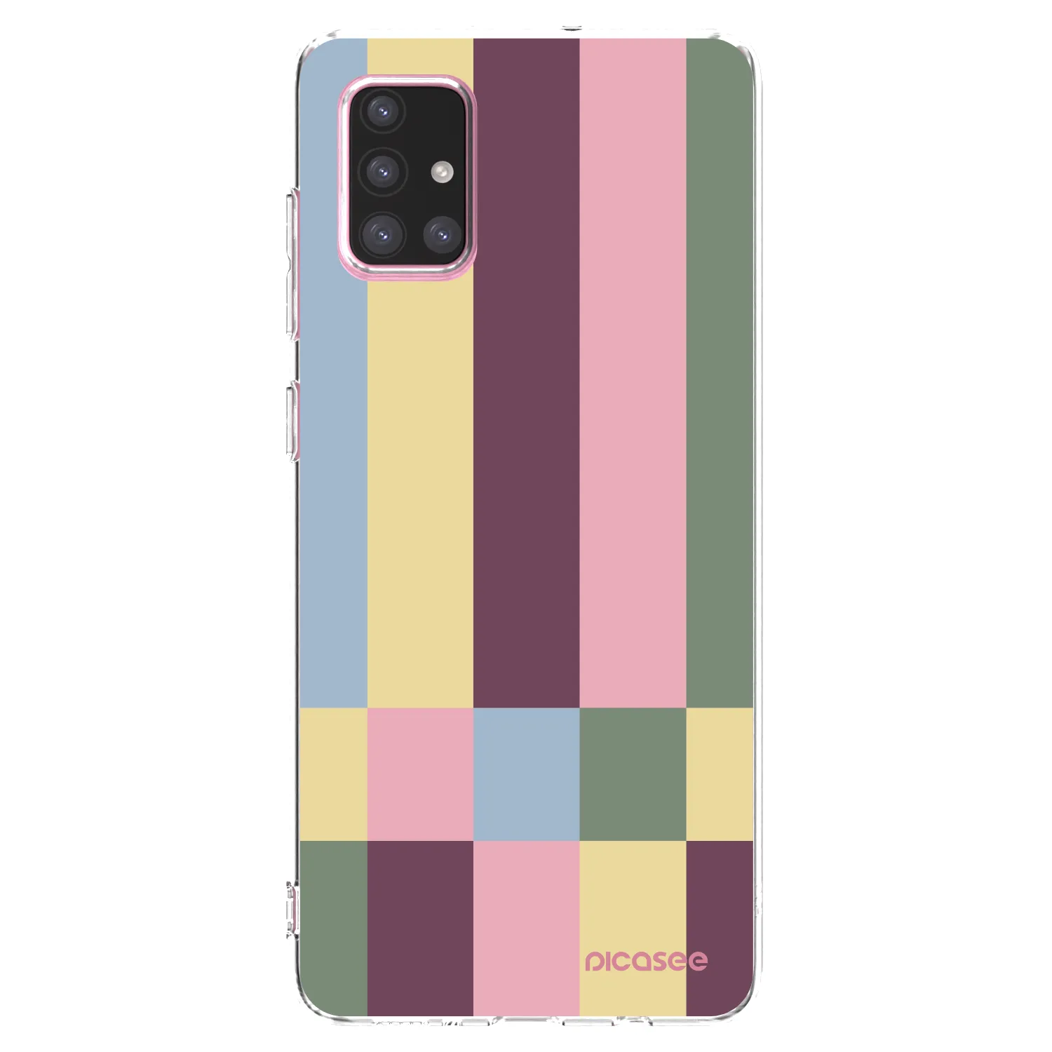 Picasee silikónový prehľadný obal pre Samsung Galaxy A71 A715F - Lobby tiles