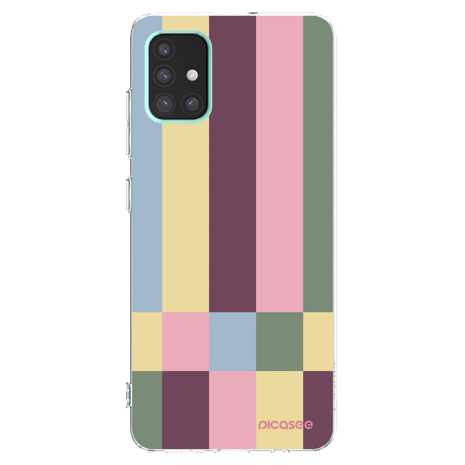 Picasee silikónový prehľadný obal pre Samsung Galaxy A51 A515F - Lobby tiles