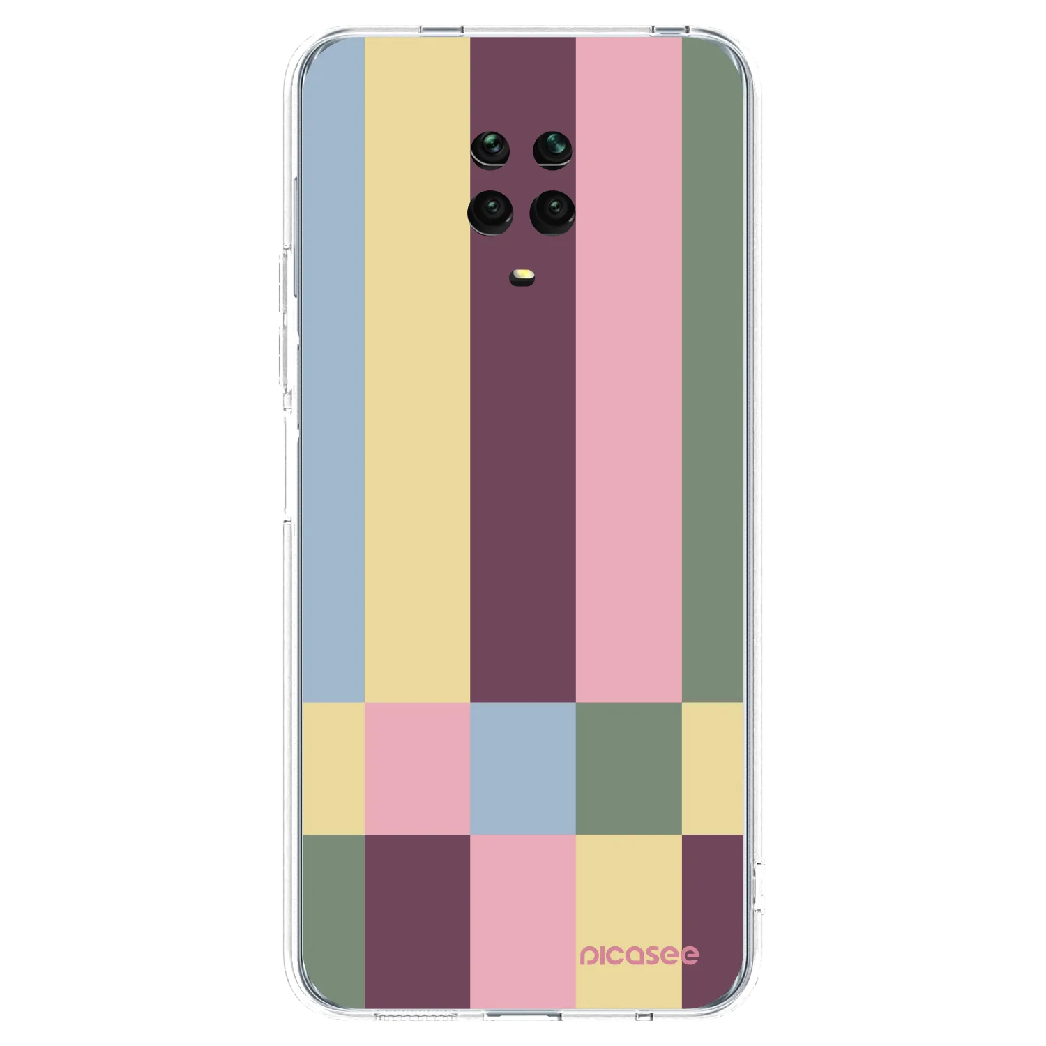 Picasee silikónový prehľadný obal pre Xiaomi Redmi Note 9 Pro - Lobby tiles