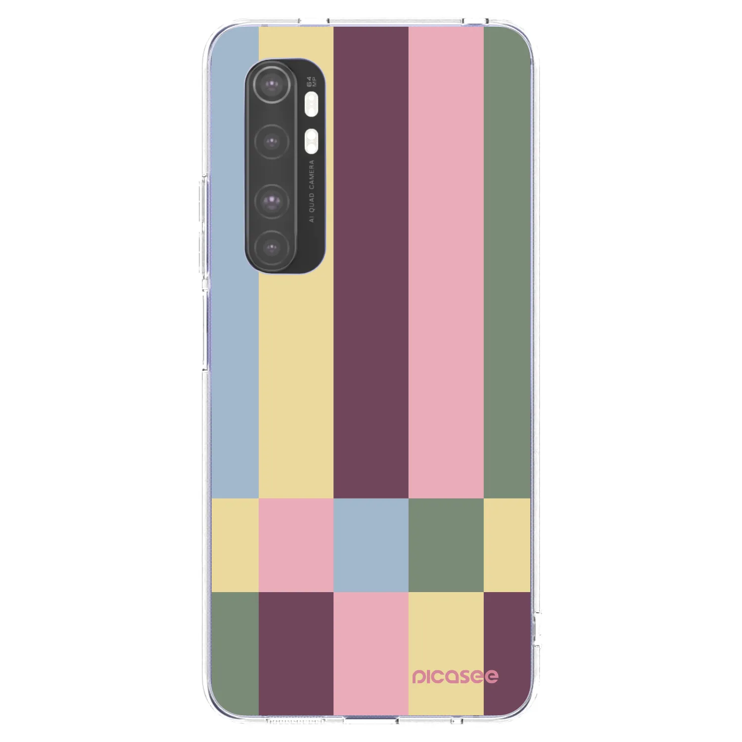 Picasee silikónový prehľadný obal pre Xiaomi Mi Note 10 Lite - Lobby tiles