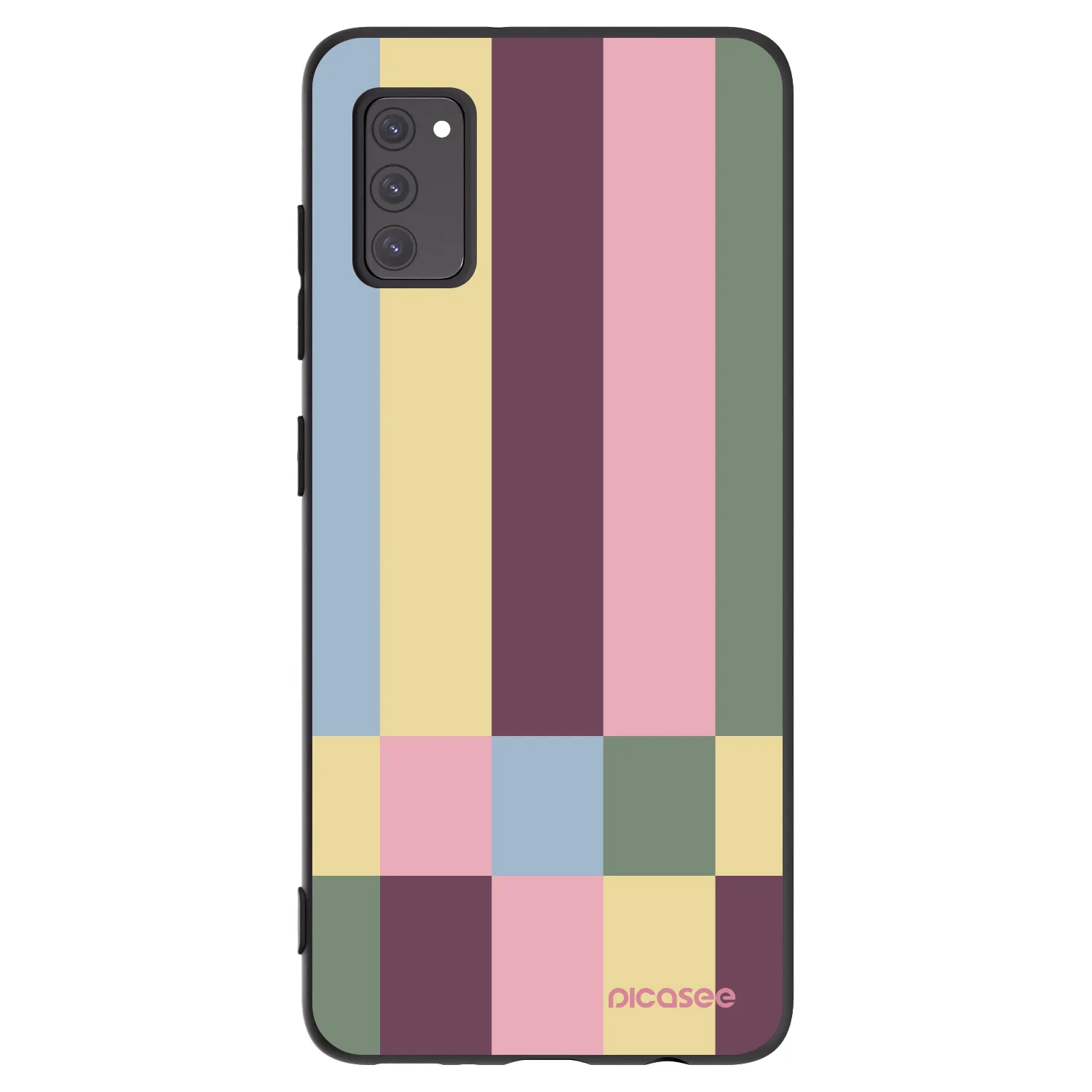 Picasee silikónový čierny obal pre Samsung Galaxy A41 A415F - Lobby tiles
