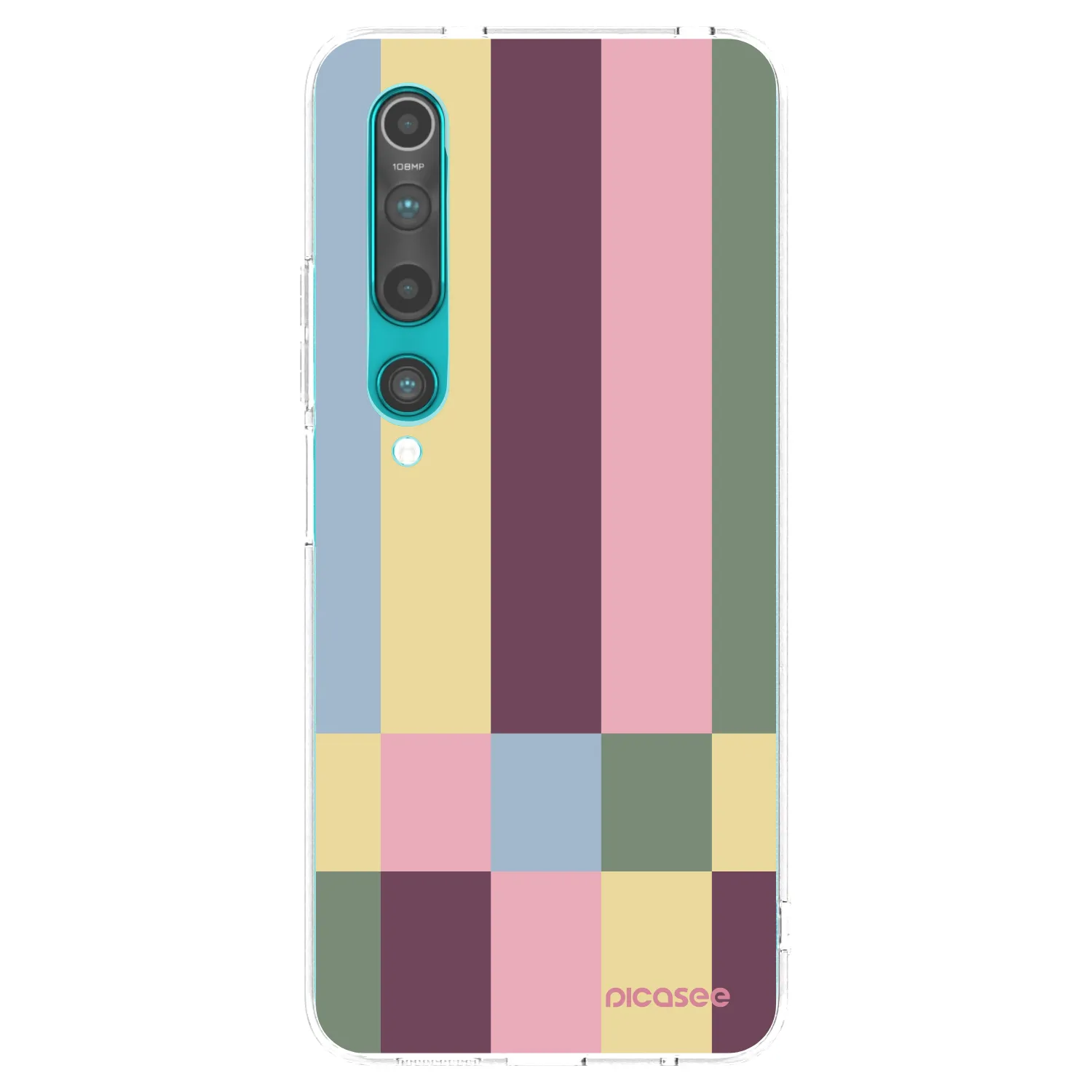 Picasee silikónový prehľadný obal pre Xiaomi Mi 10 - Lobby tiles