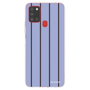 Picasee silikónový prehľadný obal pre Samsung Galaxy A21s - Poolside member