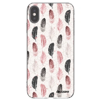 Picasee silikónový prehľadný obal pre Apple iPhone XS Max - Pírka 2