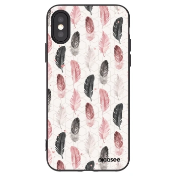 Picasee silikónový čierny obal pre Apple iPhone X/XS - Pírka 2