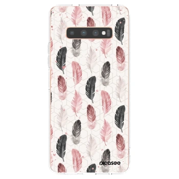 Picasee silikónový prehľadný obal pre Samsung Galaxy S10 Plus G975 - Pírka 2