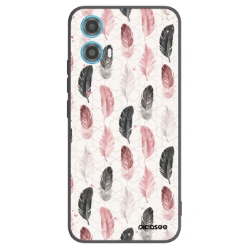 Picasee silikónový čierny obal pre Motorola Moto G34 5G - Pírka 2